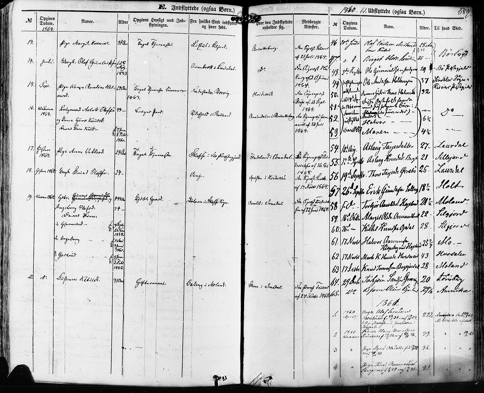 Kviteseid kirkebøker, AV/SAKO-A-276/F/Fa/L0007: Parish register (official) no. I 7, 1859-1881, p. 589