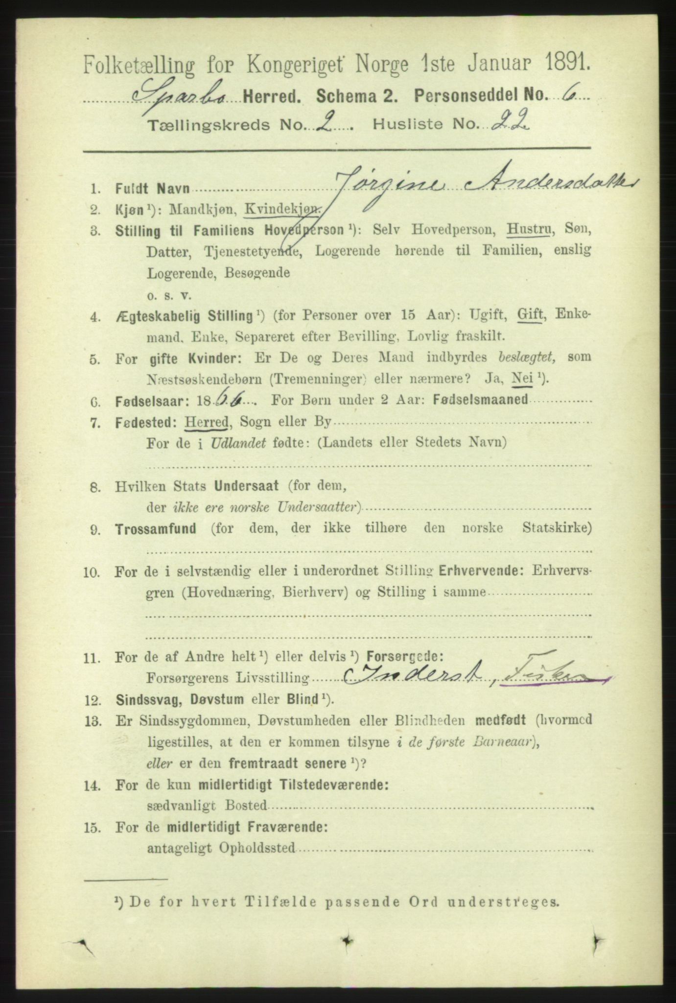 RA, 1891 census for 1731 Sparbu, 1891, p. 787