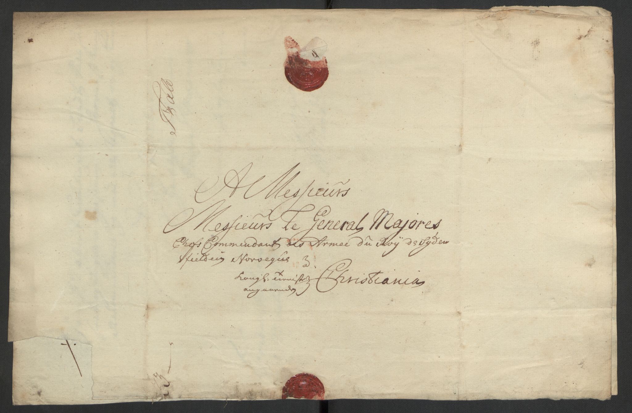 Kommanderende general (KG I) med Det norske krigsdirektorium, AV/RA-EA-5419/D/L0153: Fredriksten festning: Brev, inventarfortegnelser og regnskapsekstrakter, 1724-1729, p. 337