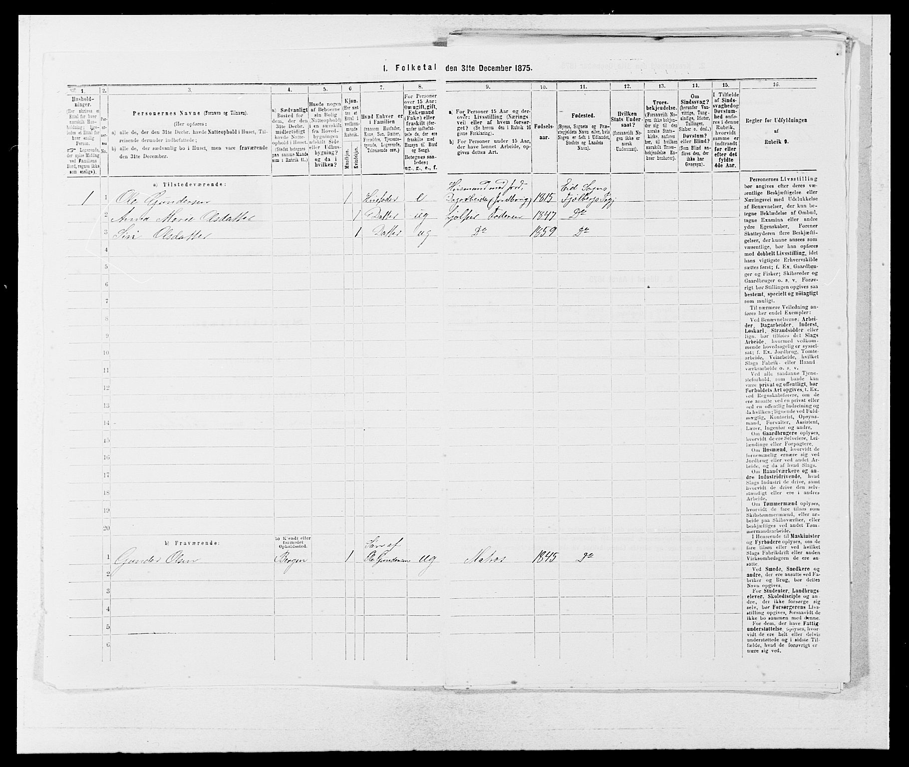 SAB, 1875 census for 1213P Fjelberg, 1875, p. 1179