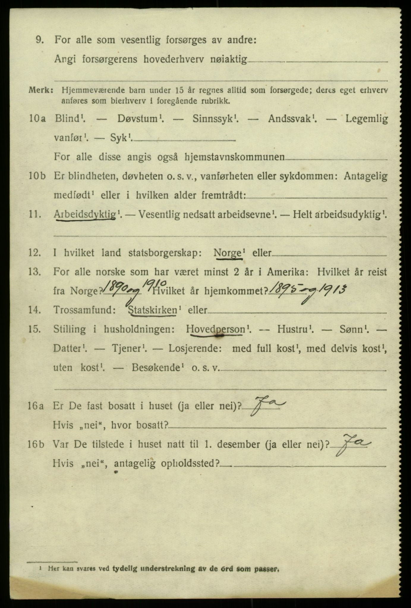 SAB, 1920 census for Kinsarvik, 1920, p. 731