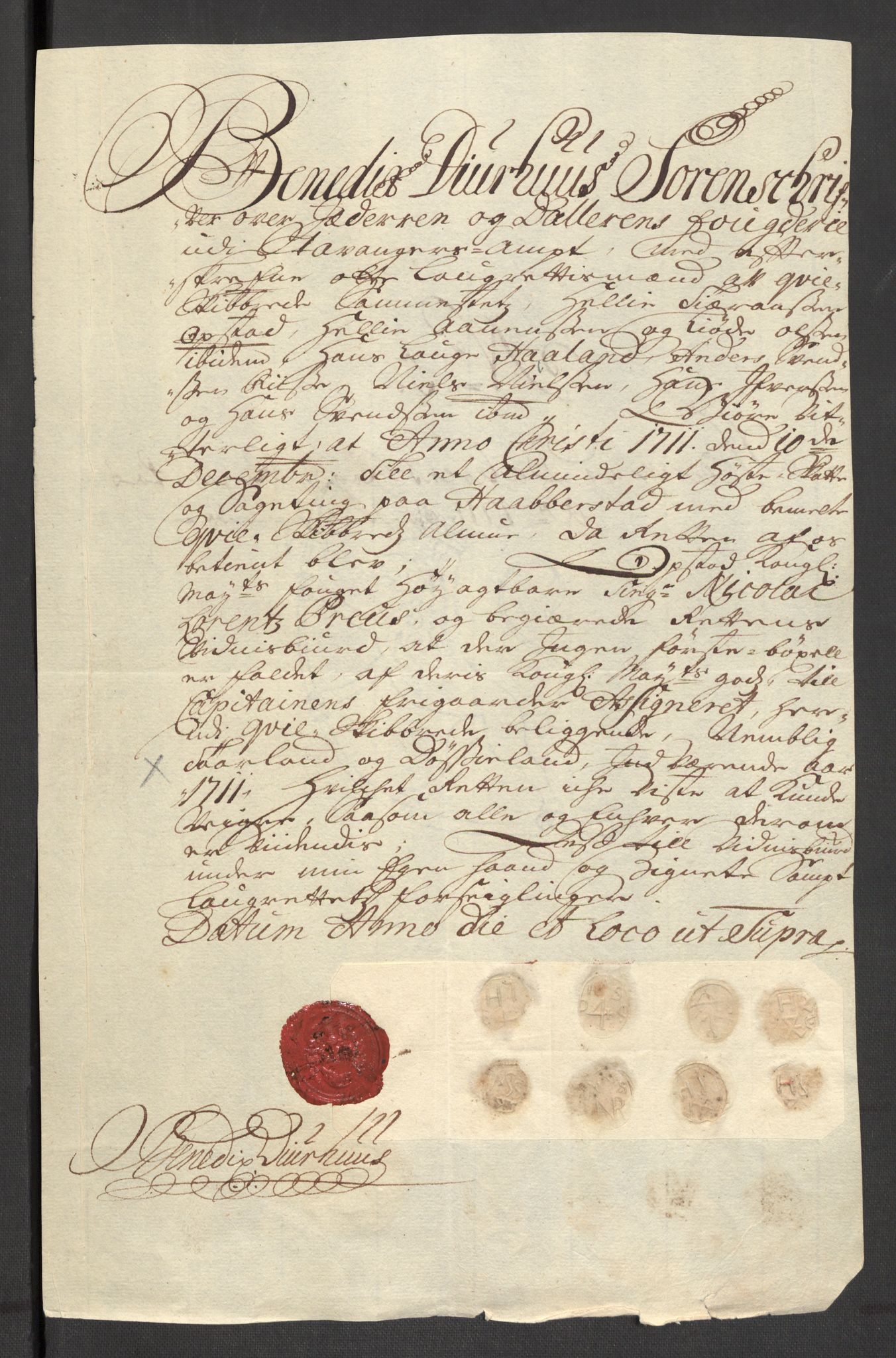 Rentekammeret inntil 1814, Reviderte regnskaper, Fogderegnskap, AV/RA-EA-4092/R46/L2735: Fogderegnskap Jæren og Dalane, 1711, p. 56