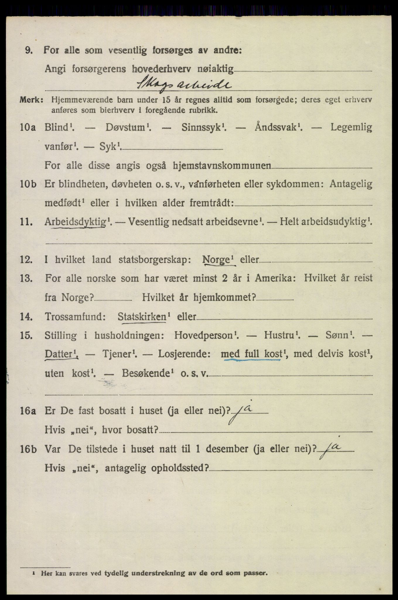 SAH, 1920 census for Våler (Hedmark), 1920, p. 6612