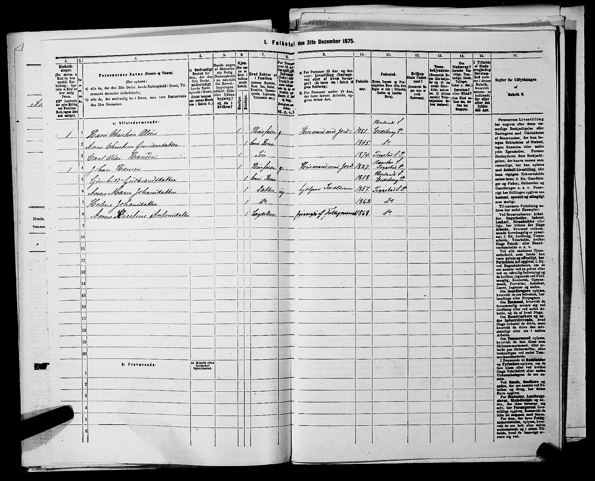 RA, 1875 census for 0122P Trøgstad, 1875, p. 408