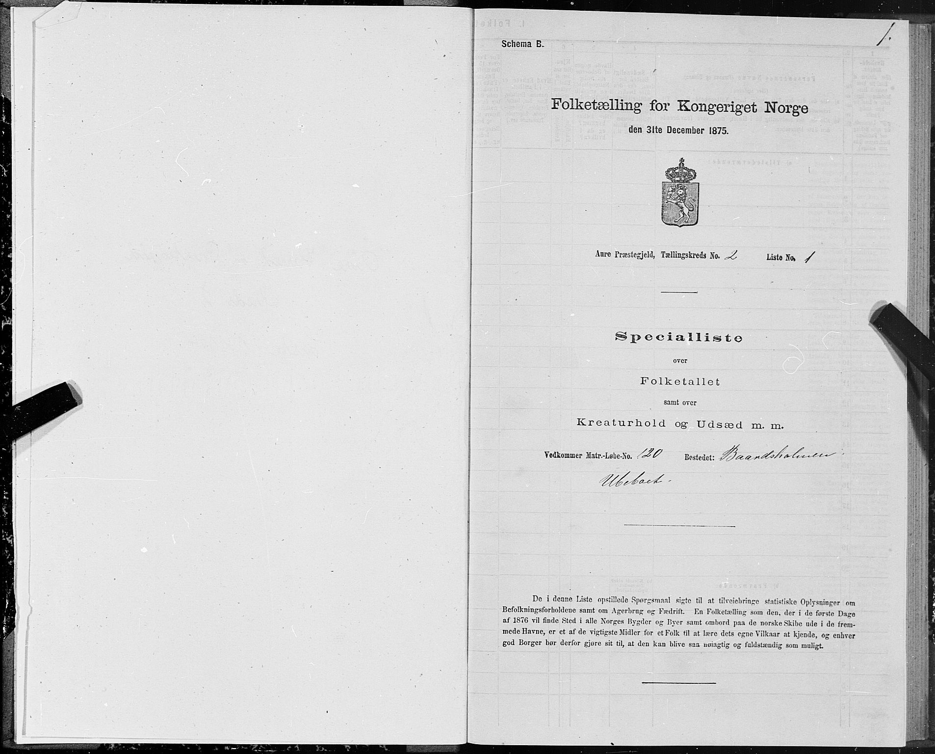 SAT, 1875 census for 1569P Aure, 1875, p. 2001