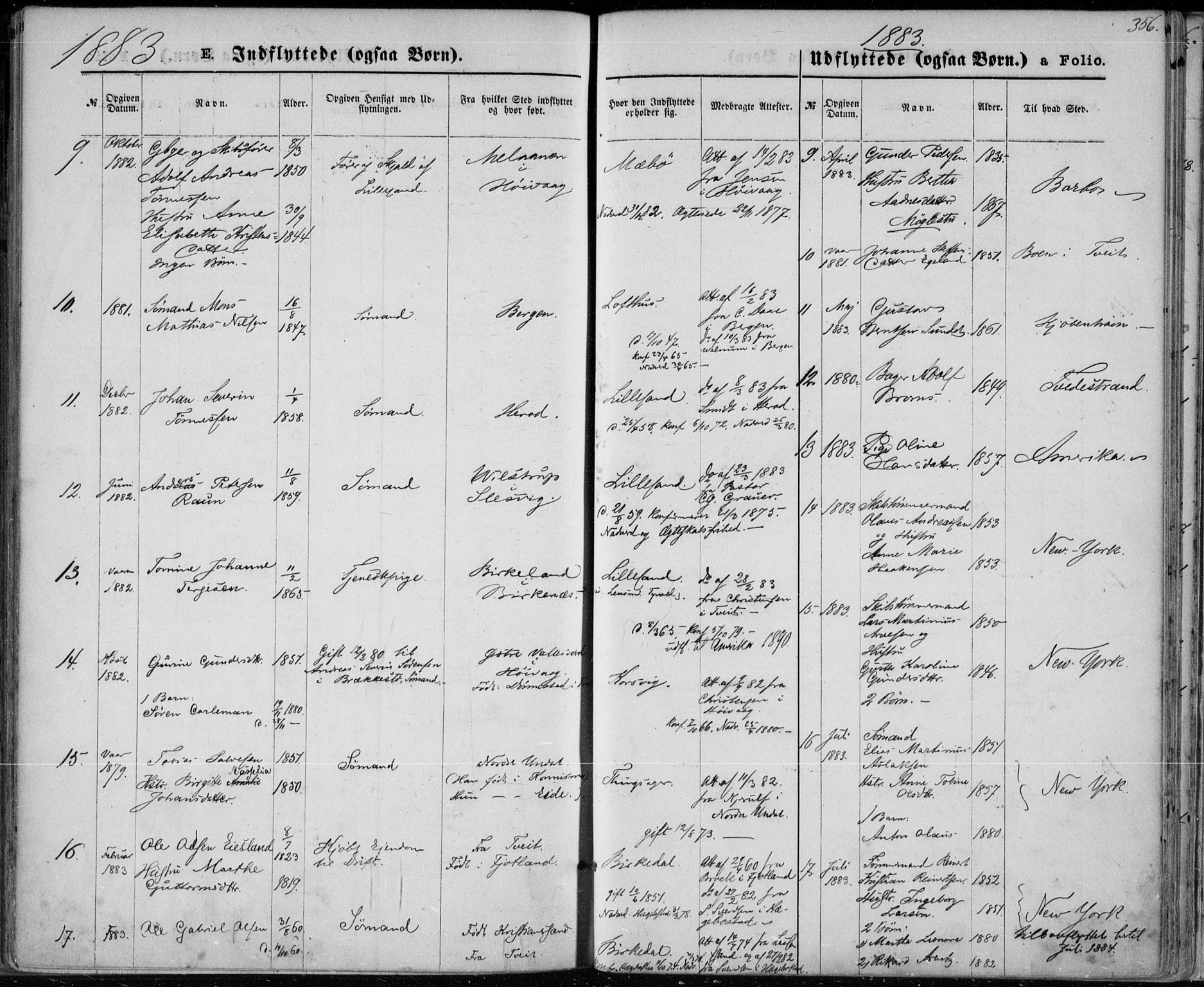 Vestre Moland sokneprestkontor, AV/SAK-1111-0046/F/Fa/Fab/L0008: Parish register (official) no. A 8, 1873-1883, p. 356