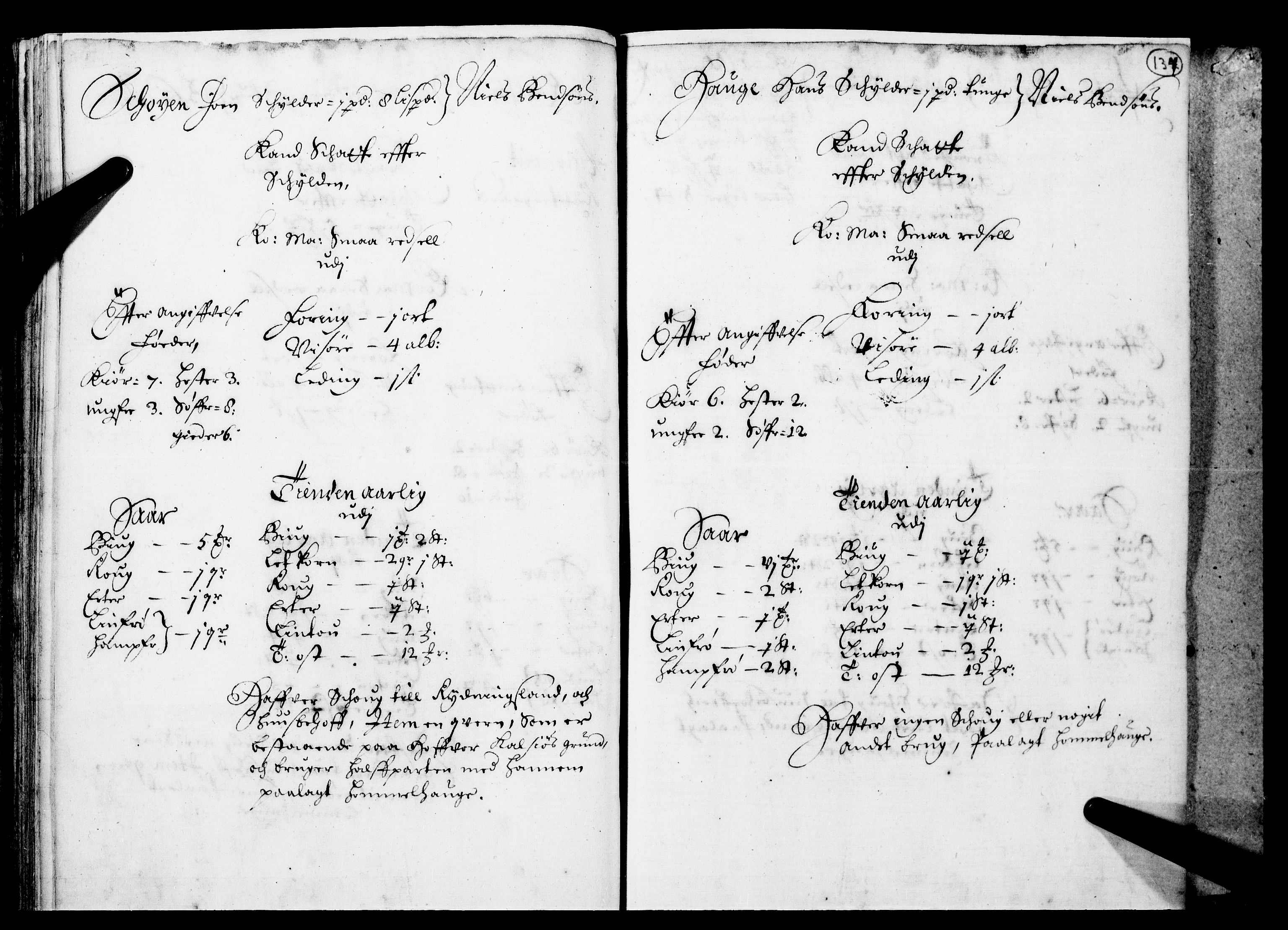 Rentekammeret inntil 1814, Realistisk ordnet avdeling, AV/RA-EA-4070/N/Nb/Nba/L0016: Hadeland og Valdres fogderi, 1. del, 1667, p. 133b-134a