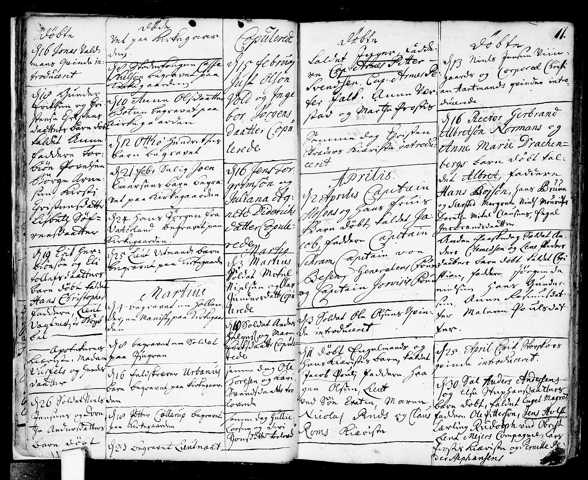 Fredrikstad prestekontor Kirkebøker, AV/SAO-A-11082/F/Fa/L0001: Parish register (official) no. 1, 1717-1731, p. 11