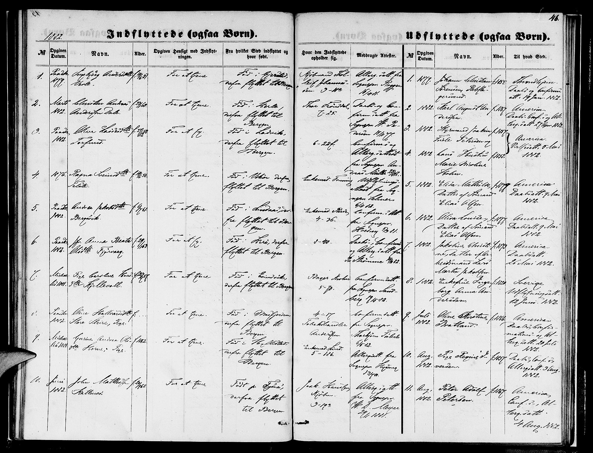 Nykirken Sokneprestembete, SAB/A-77101/H/Hab: Parish register (copy) no. F 2, 1859-1886, p. 47