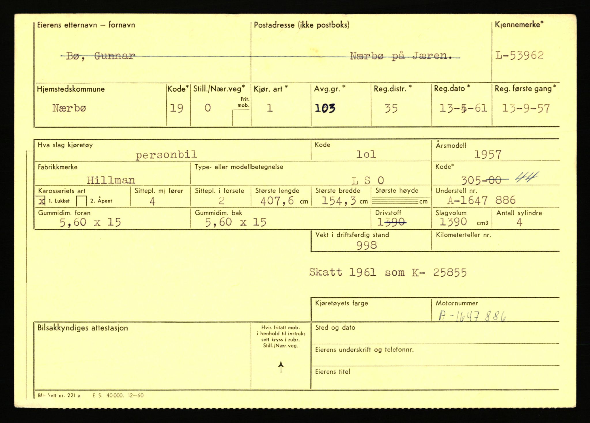 Stavanger trafikkstasjon, AV/SAST-A-101942/0/F/L0053: L-52900 - L-54199, 1930-1971, p. 2387