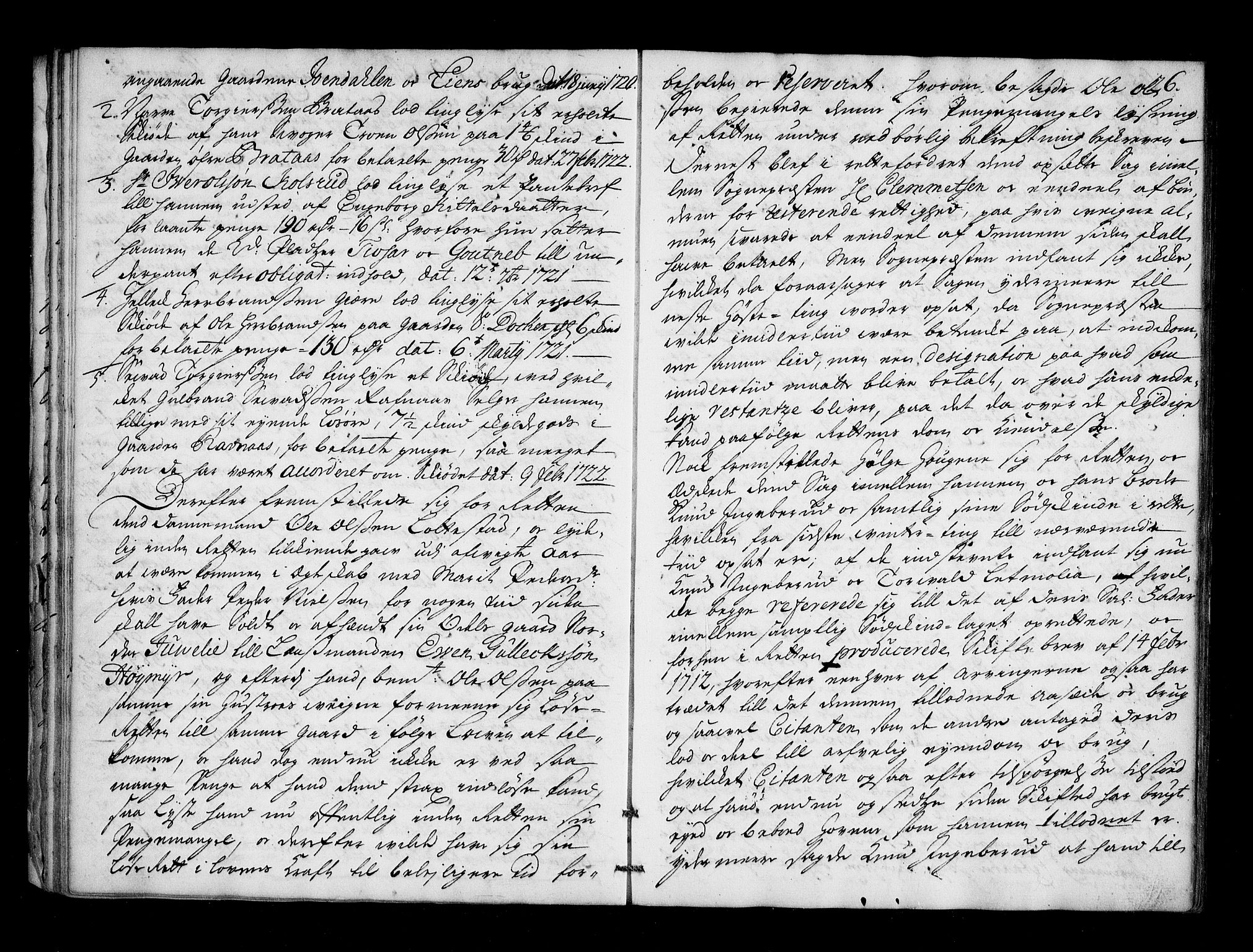 Numedal og Sandsvær sorenskriveri, AV/SAKO-A-128/F/Fa/Faa/L0052: Tingbok, 1722, p. 25b-26a