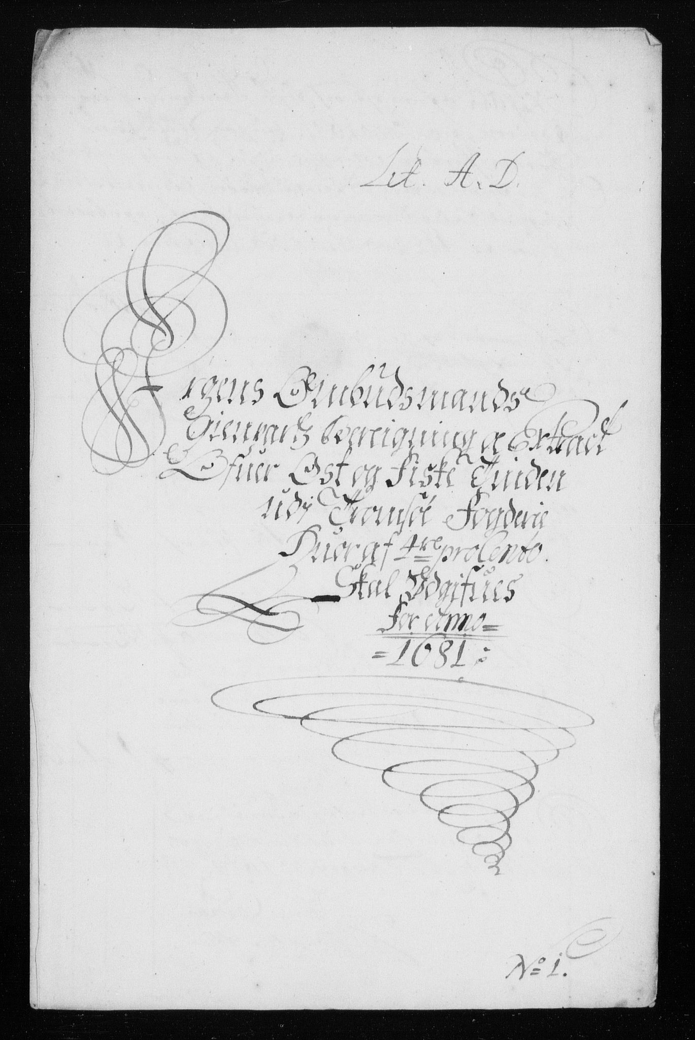 Rentekammeret inntil 1814, Reviderte regnskaper, Stiftamtstueregnskaper, Trondheim stiftamt og Nordland amt, AV/RA-EA-6044/R/Rh/L0008: Nordland amt, 1681