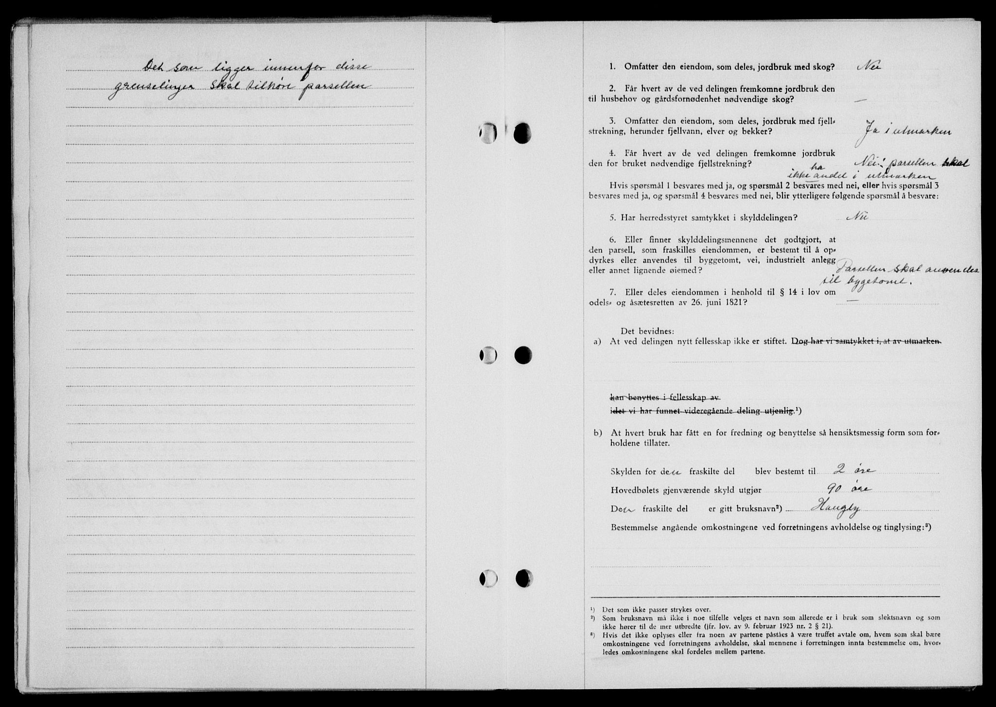 Lofoten sorenskriveri, SAT/A-0017/1/2/2C/L0010a: Mortgage book no. 10a, 1942-1943, Diary no: : 1394/1942