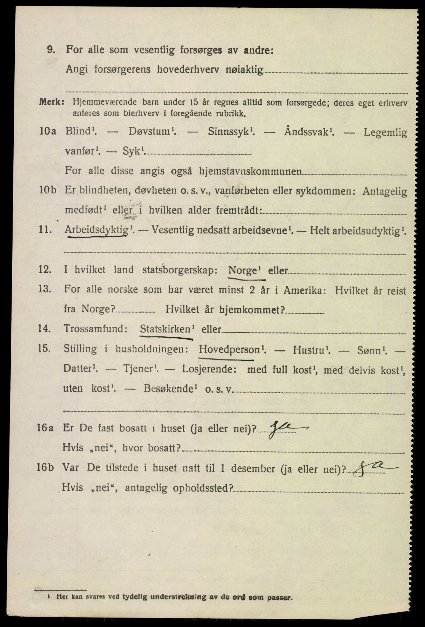 SAH, 1920 census for Nord-Aurdal, 1920, p. 5107