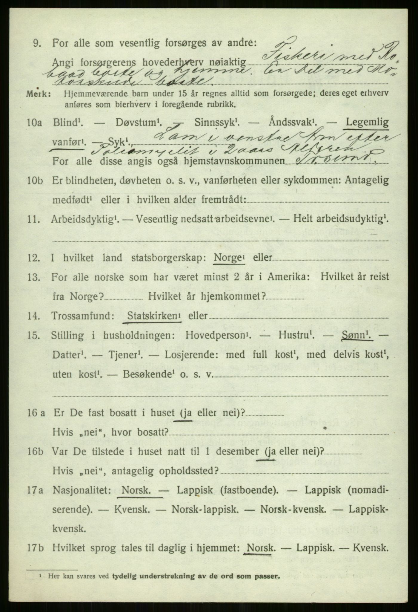 SATØ, 1920 census for Tromsøysund, 1920, p. 11499