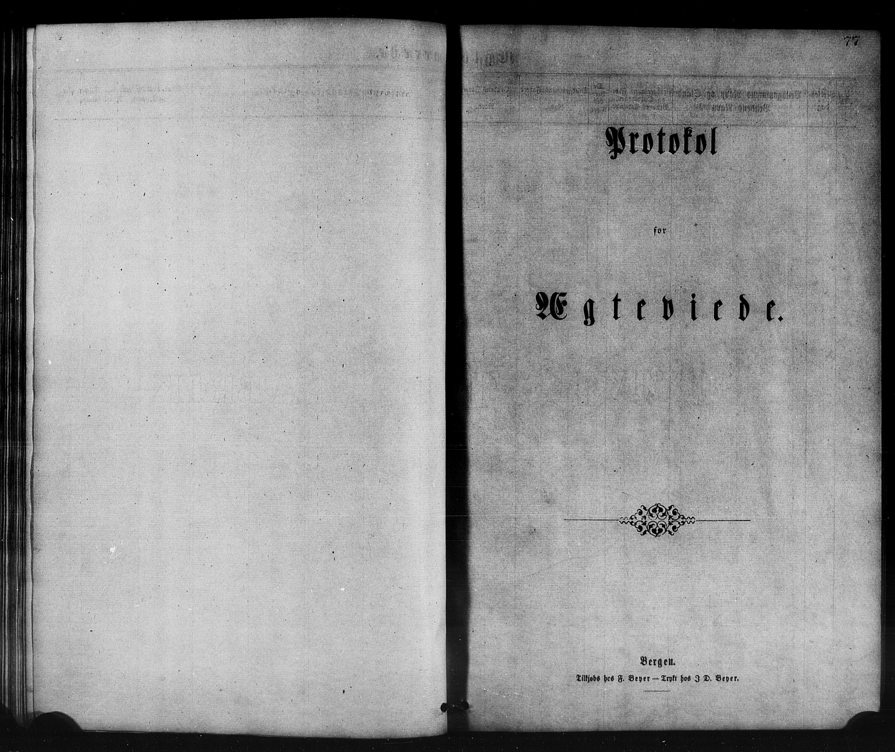 Lavik sokneprestembete, SAB/A-80901: Parish register (copy) no. B 2, 1870-1881, p. 77