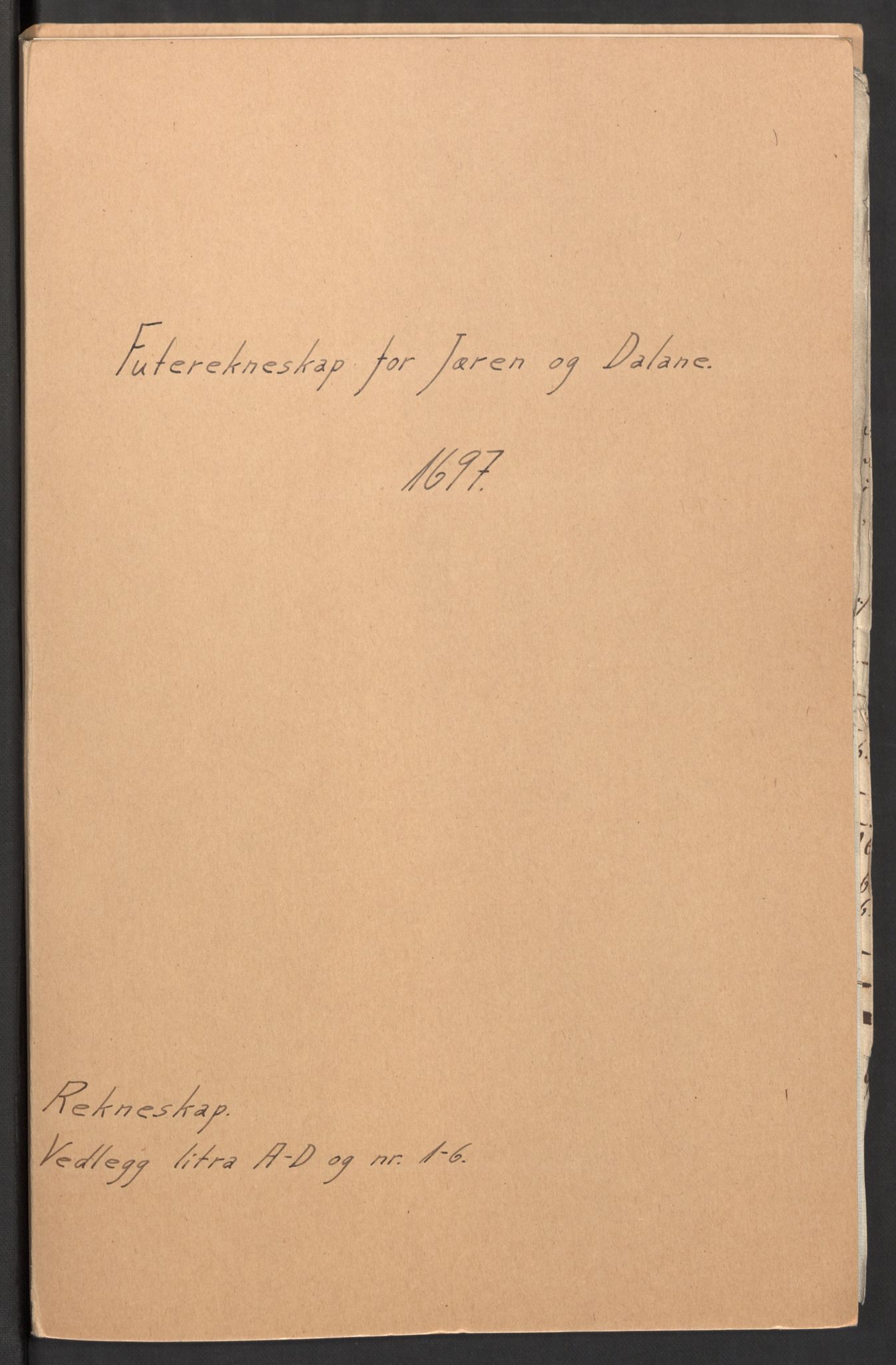 Rentekammeret inntil 1814, Reviderte regnskaper, Fogderegnskap, AV/RA-EA-4092/R46/L2729: Fogderegnskap Jæren og Dalane, 1697-1698, p. 2