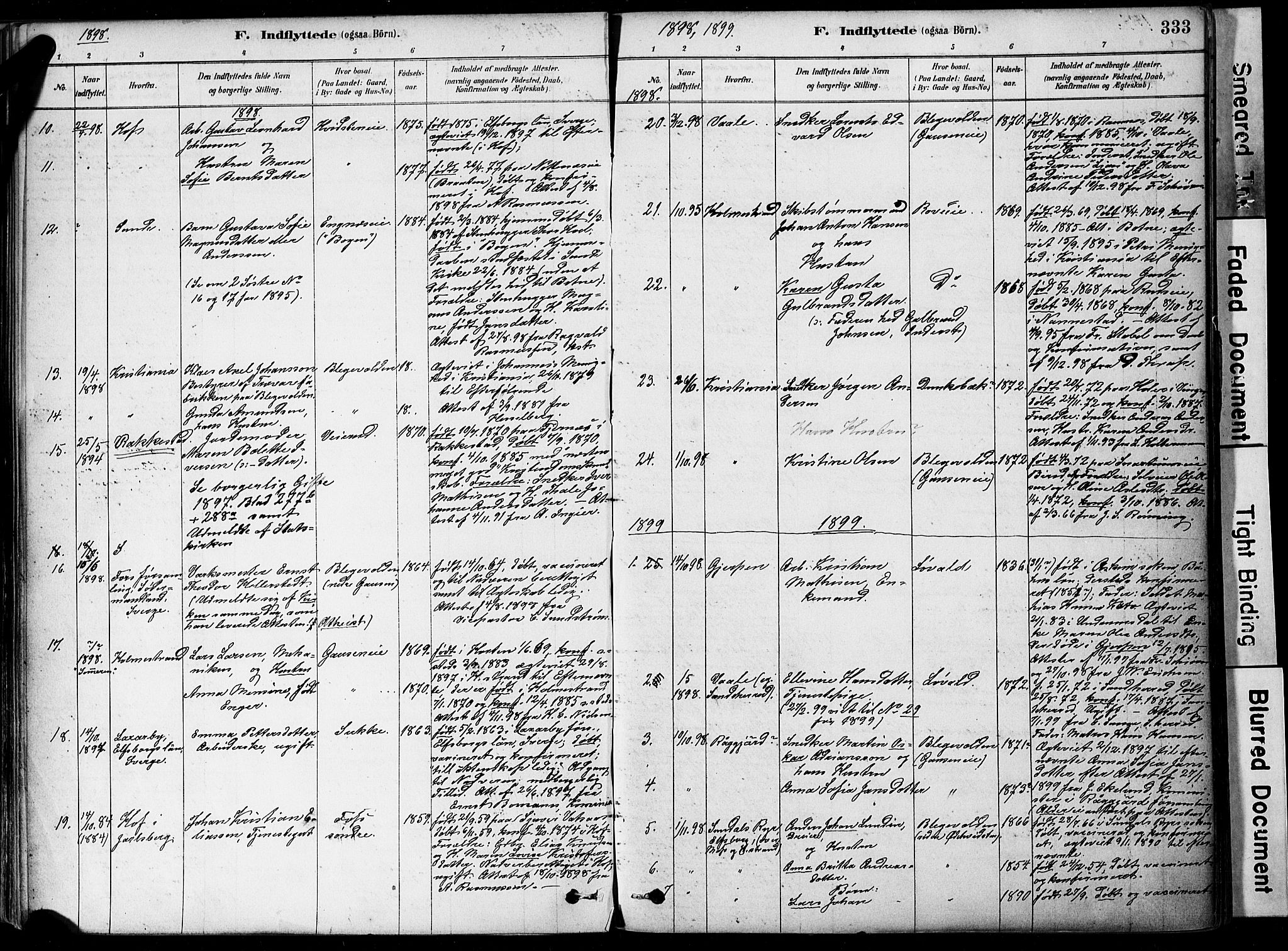 Botne kirkebøker, AV/SAKO-A-340/F/Fa/L0007: Parish register (official) no. I 7, 1878-1910, p. 333