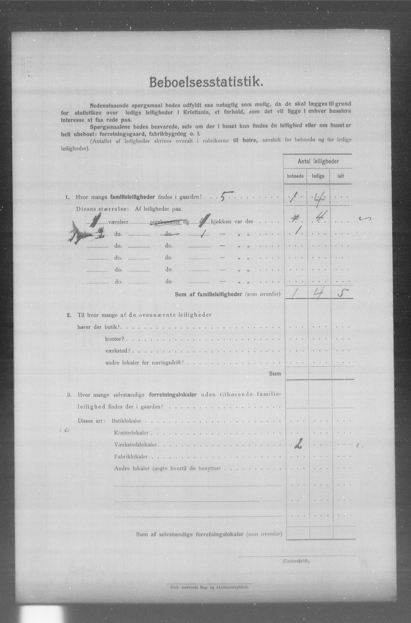 OBA, Municipal Census 1904 for Kristiania, 1904, p. 21718