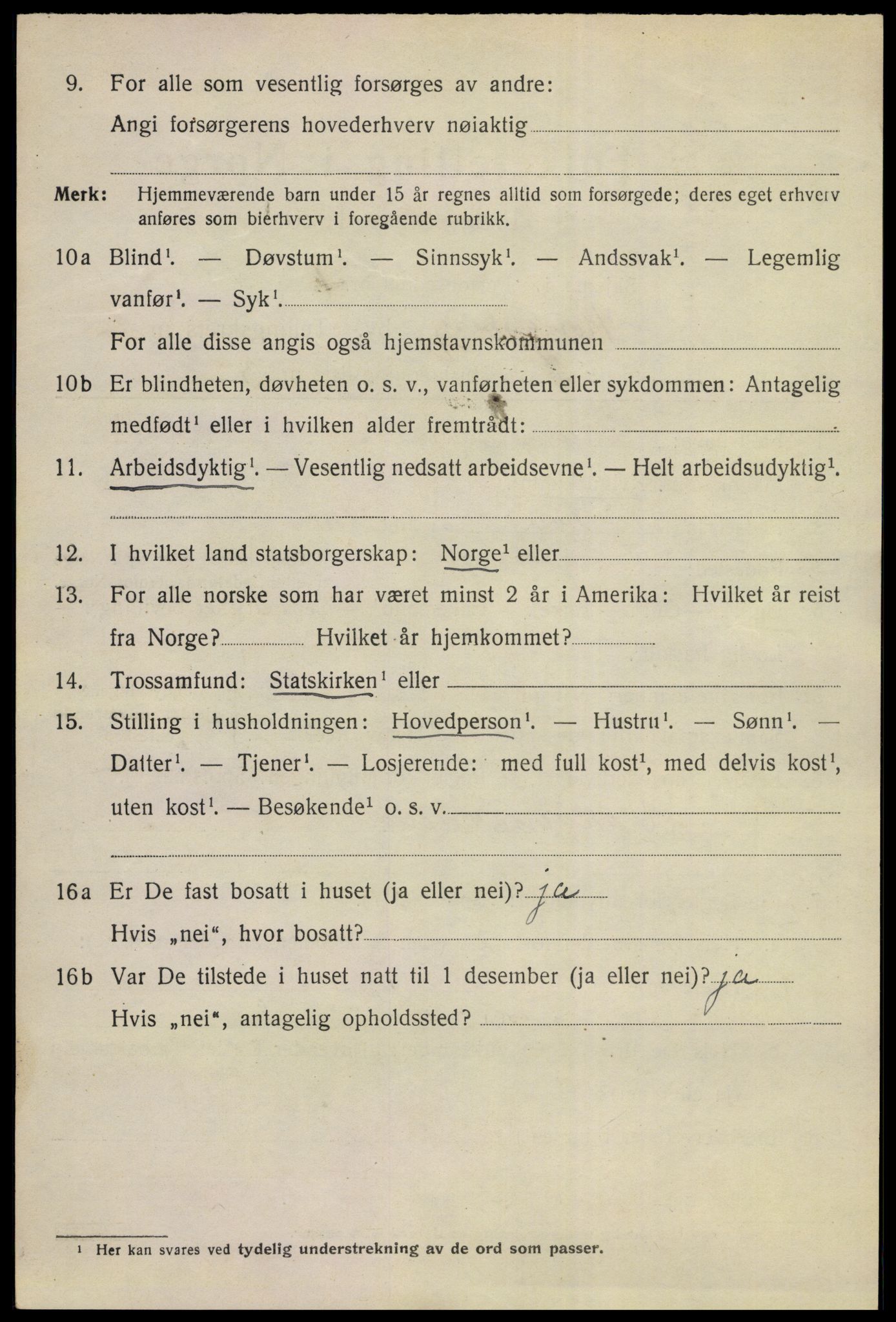 SAKO, 1920 census for Kongsberg, 1920, p. 6789