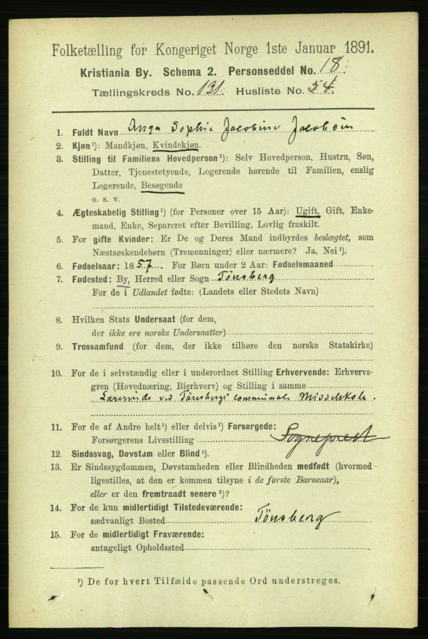 RA, 1891 census for 0301 Kristiania, 1891, p. 71414