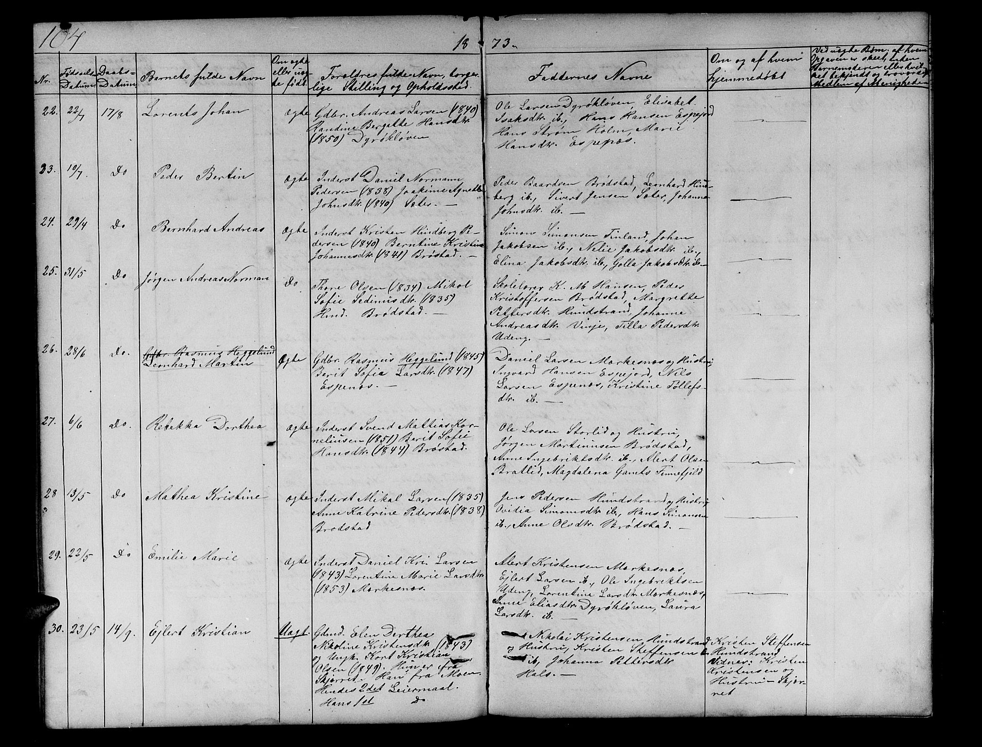 Tranøy sokneprestkontor, AV/SATØ-S-1313/I/Ia/Iab/L0012klokker: Parish register (copy) no. 12, 1859-1874, p. 104