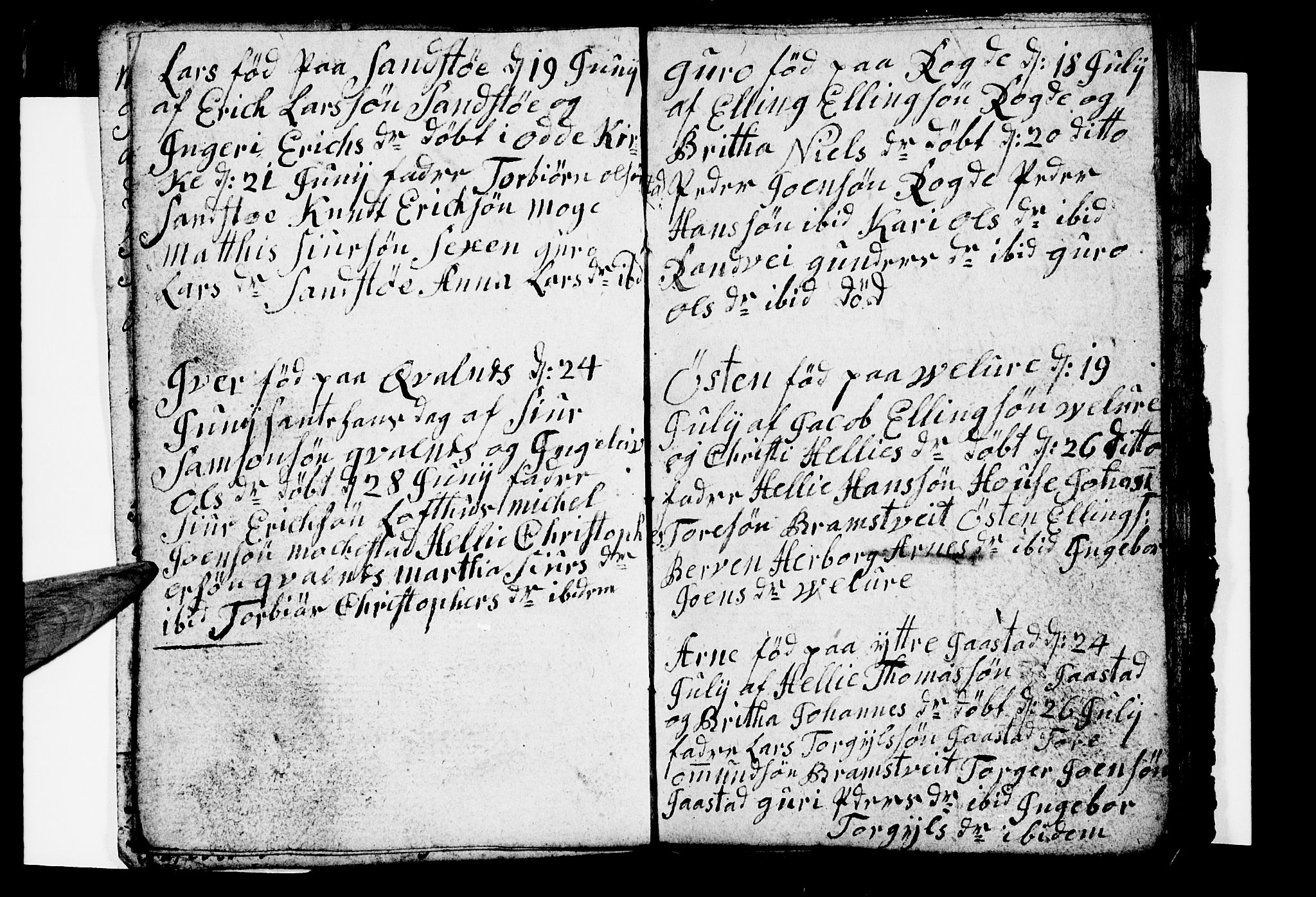 Ullensvang sokneprestembete, SAB/A-78701/H/Hab: Parish register (copy) no. B 7, 1792-1797