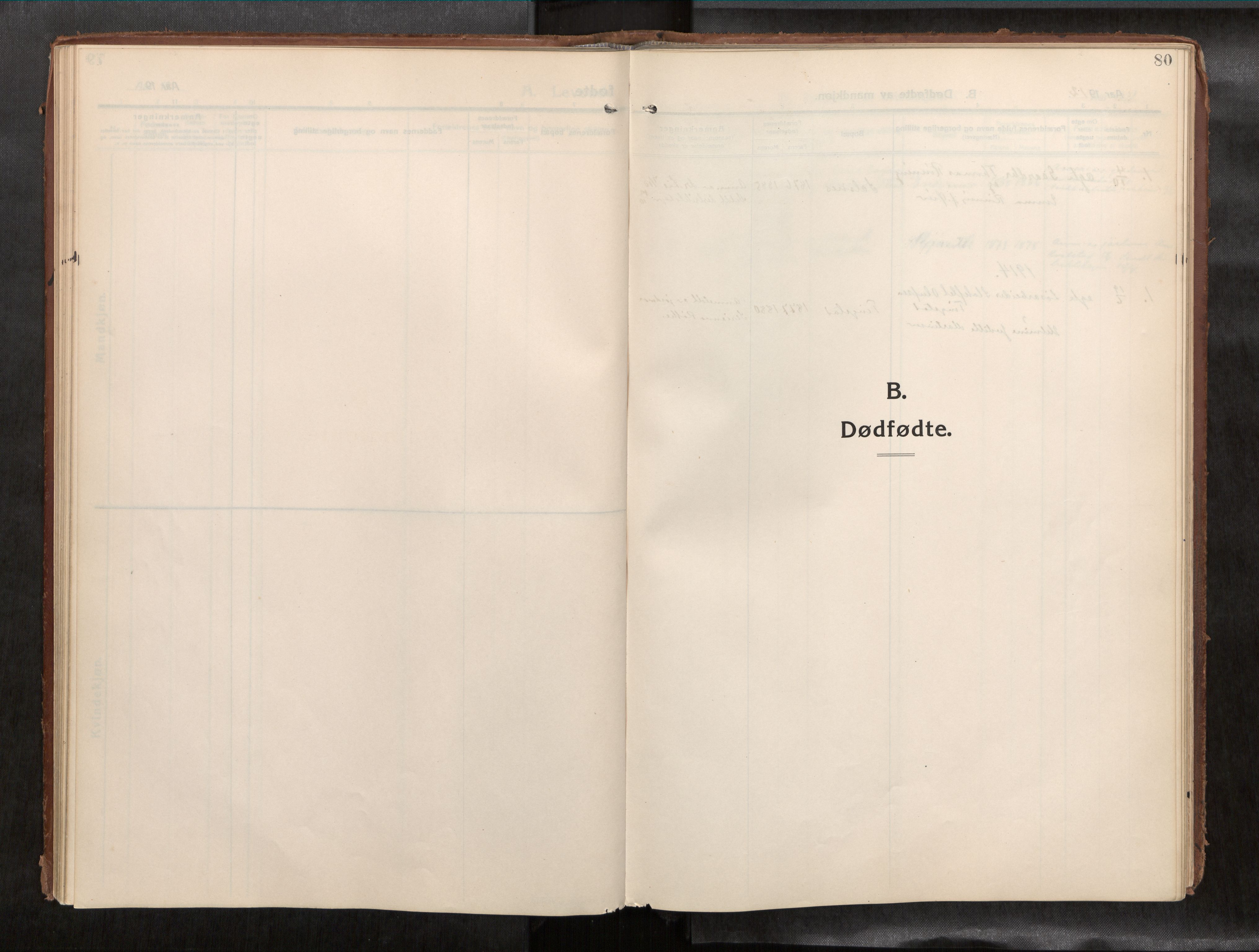 Ministerialprotokoller, klokkerbøker og fødselsregistre - Nord-Trøndelag, AV/SAT-A-1458/773/L0624a: Parish register (official) no. 773A16, 1910-1936, p. 80