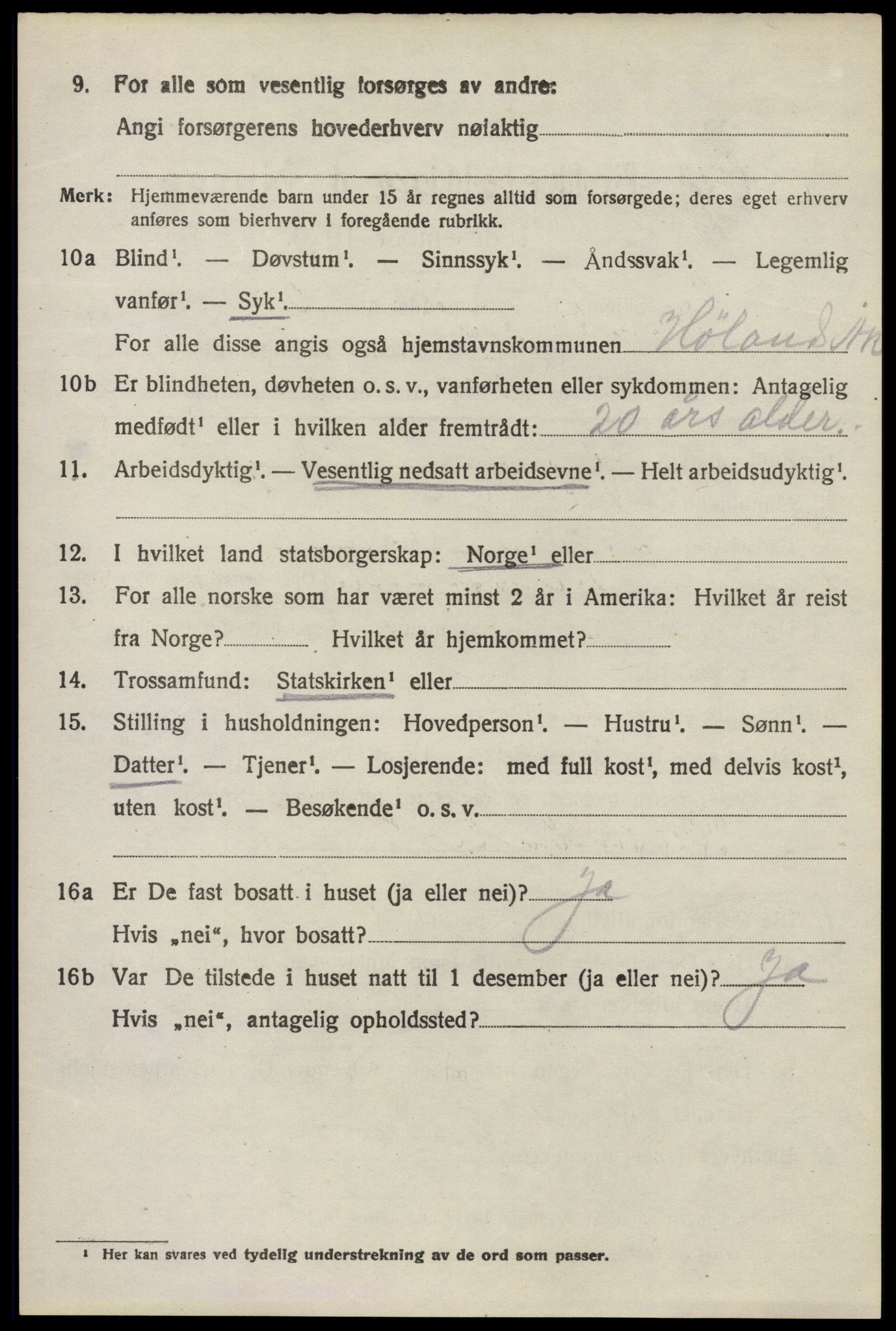 SAO, 1920 census for Høland, 1920, p. 11662