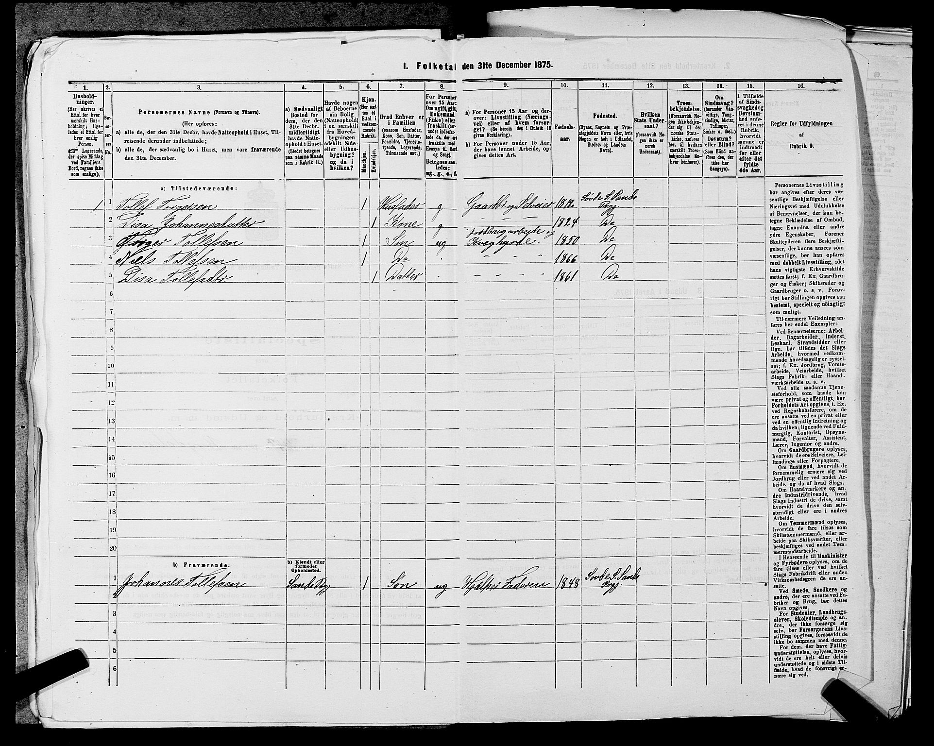 SAST, 1875 census for 1136P Sand, 1875, p. 1432