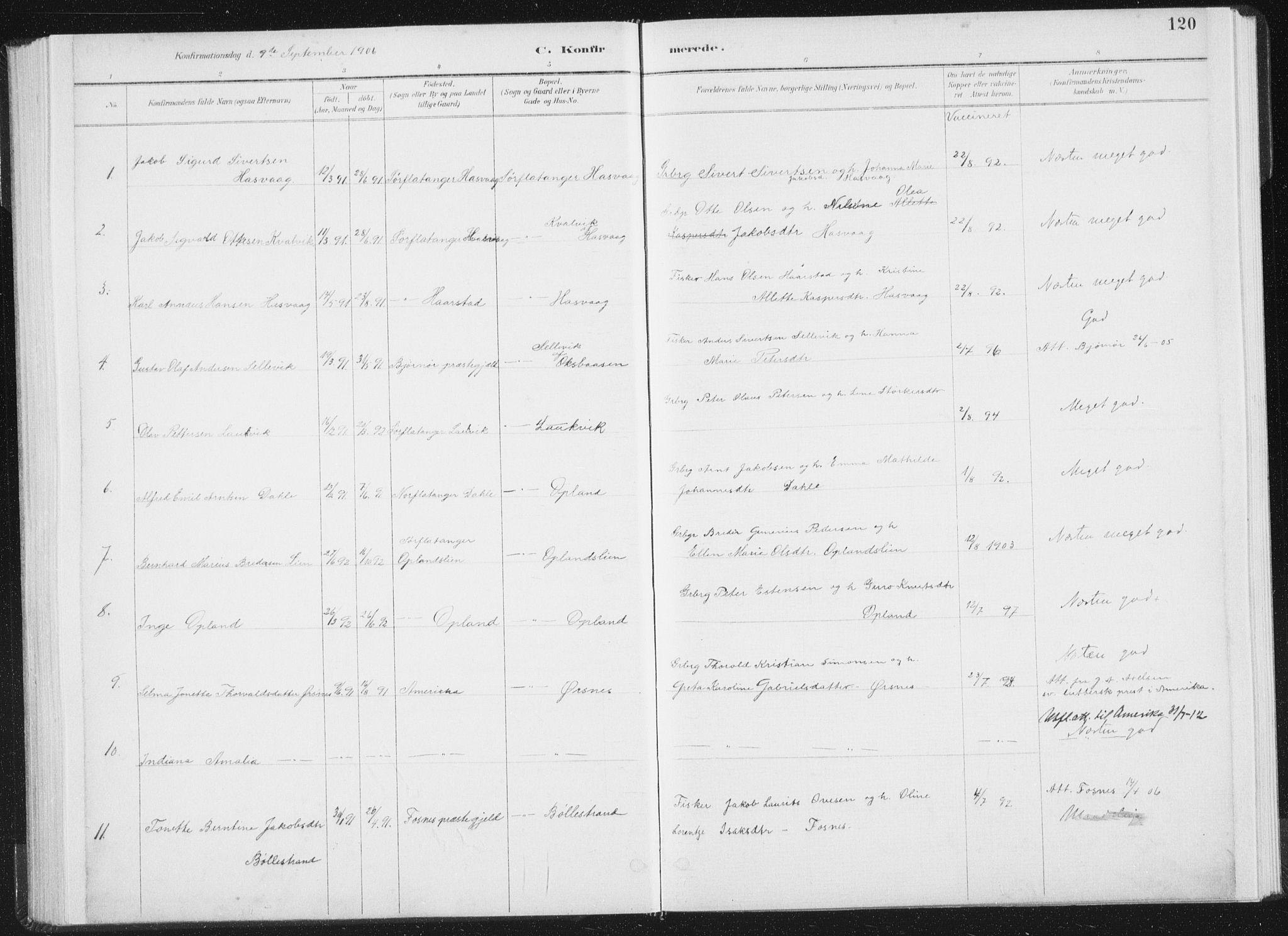 Ministerialprotokoller, klokkerbøker og fødselsregistre - Nord-Trøndelag, AV/SAT-A-1458/771/L0597: Parish register (official) no. 771A04, 1885-1910, p. 120