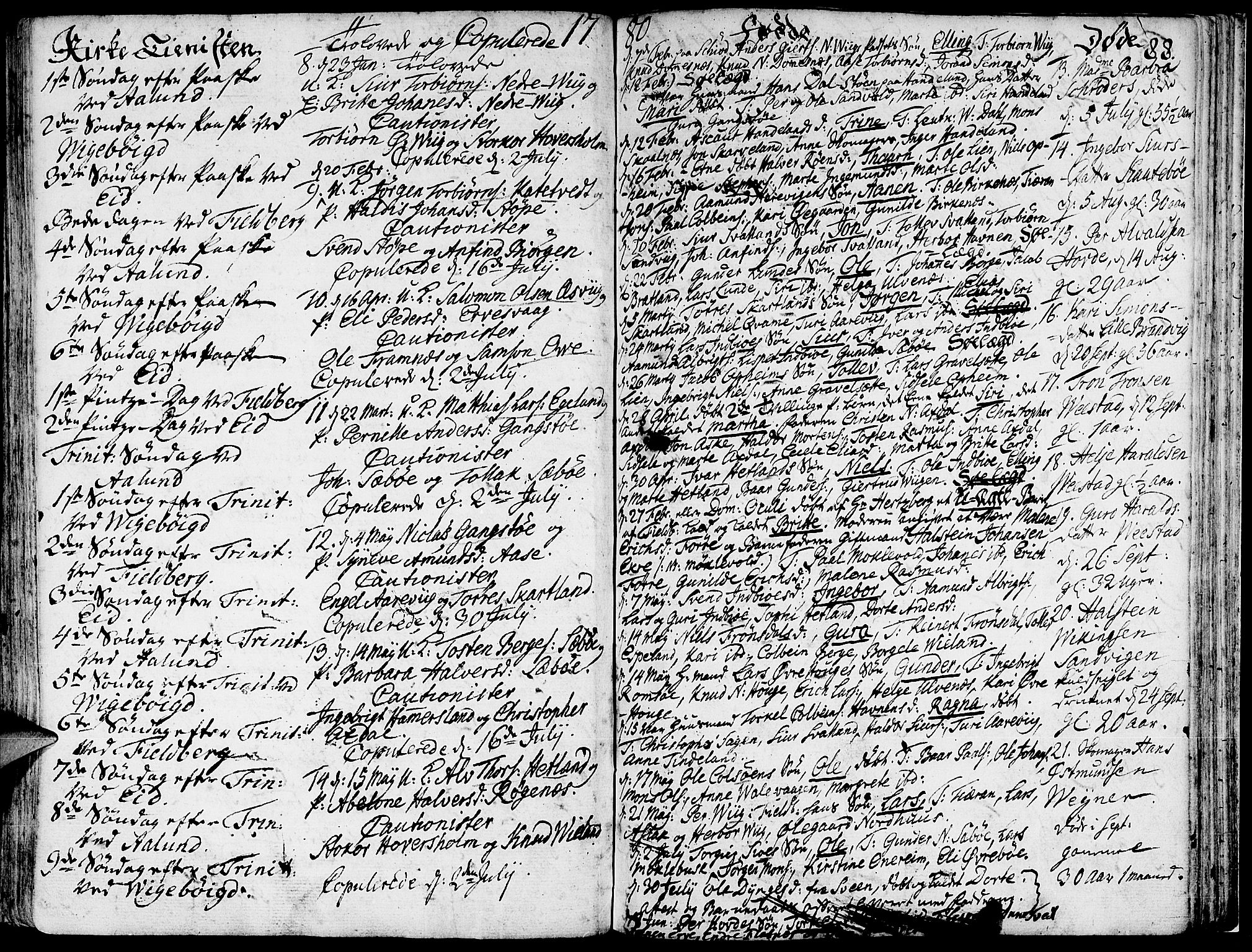 Fjelberg sokneprestembete, AV/SAB-A-75201/H/Haa: Parish register (official) no. A 2, 1760-1788, p. 88