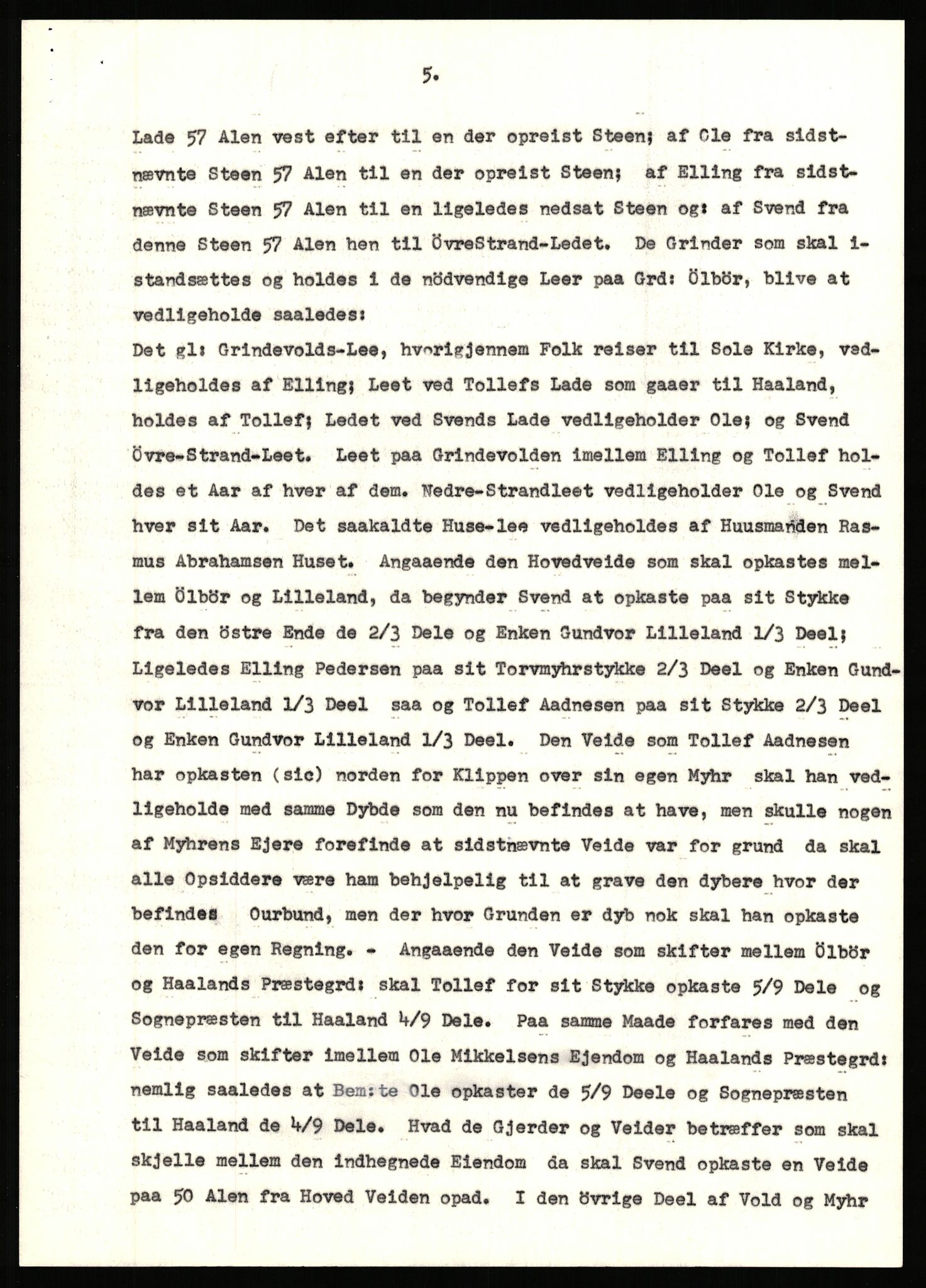 Statsarkivet i Stavanger, AV/SAST-A-101971/03/Y/Yj/L0098: Avskrifter sortert etter gårdsnavn: Øigrei - Østeinstad, 1750-1930, p. 125