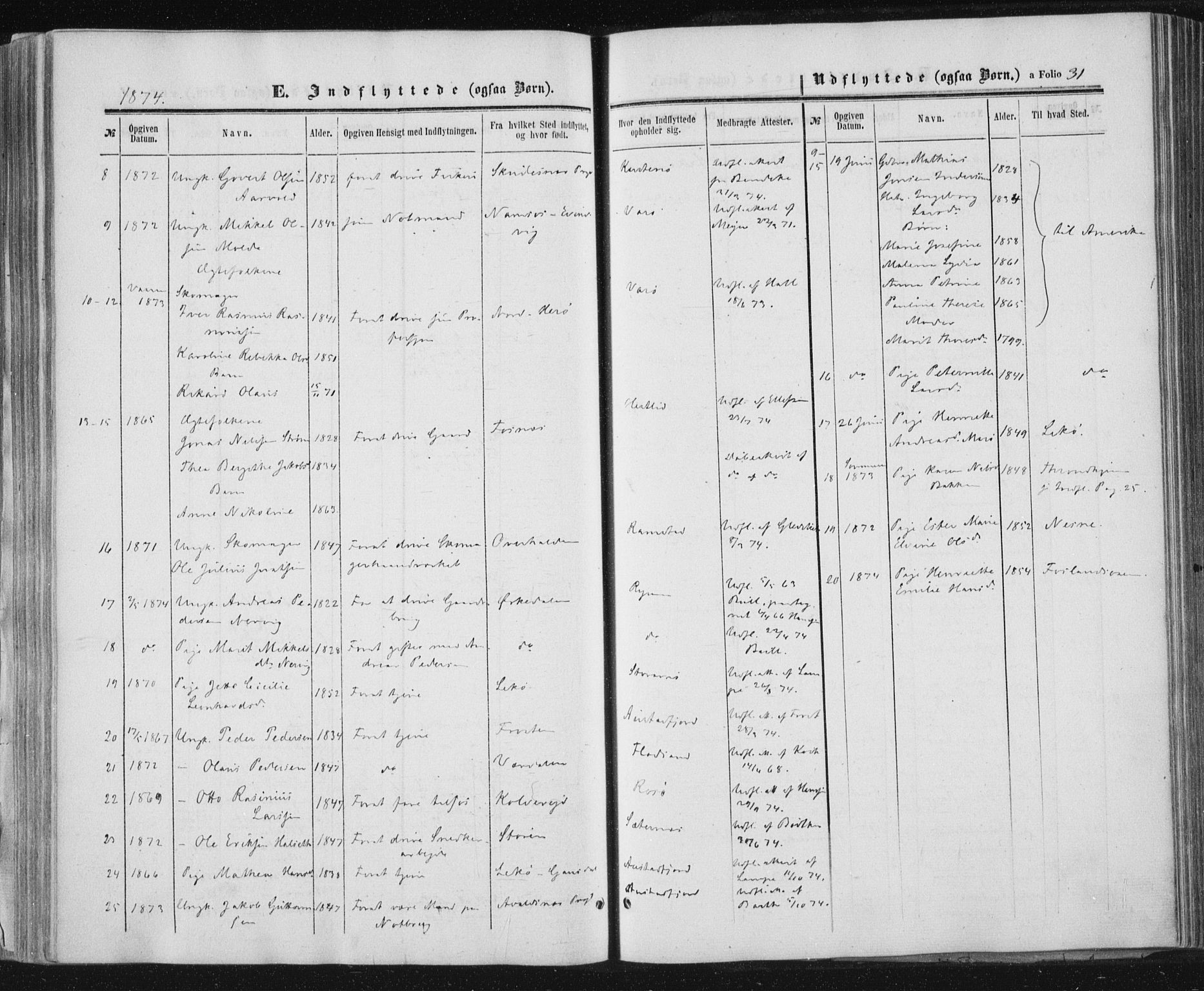 Ministerialprotokoller, klokkerbøker og fødselsregistre - Nord-Trøndelag, SAT/A-1458/784/L0670: Parish register (official) no. 784A05, 1860-1876, p. 31