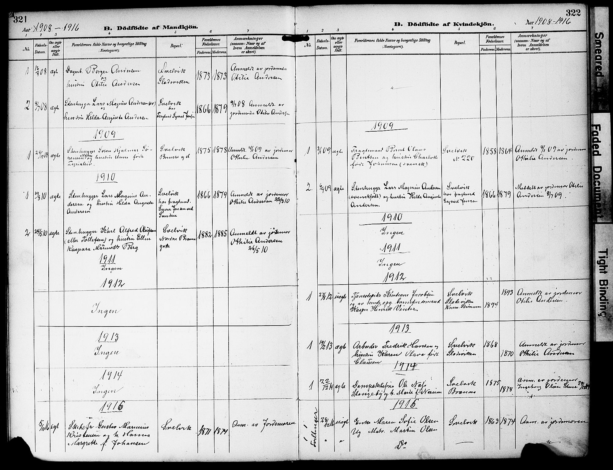 Strømm kirkebøker, AV/SAKO-A-322/G/Gb/L0002: Parish register (copy) no. II 2, 1897-1928, p. 321-322