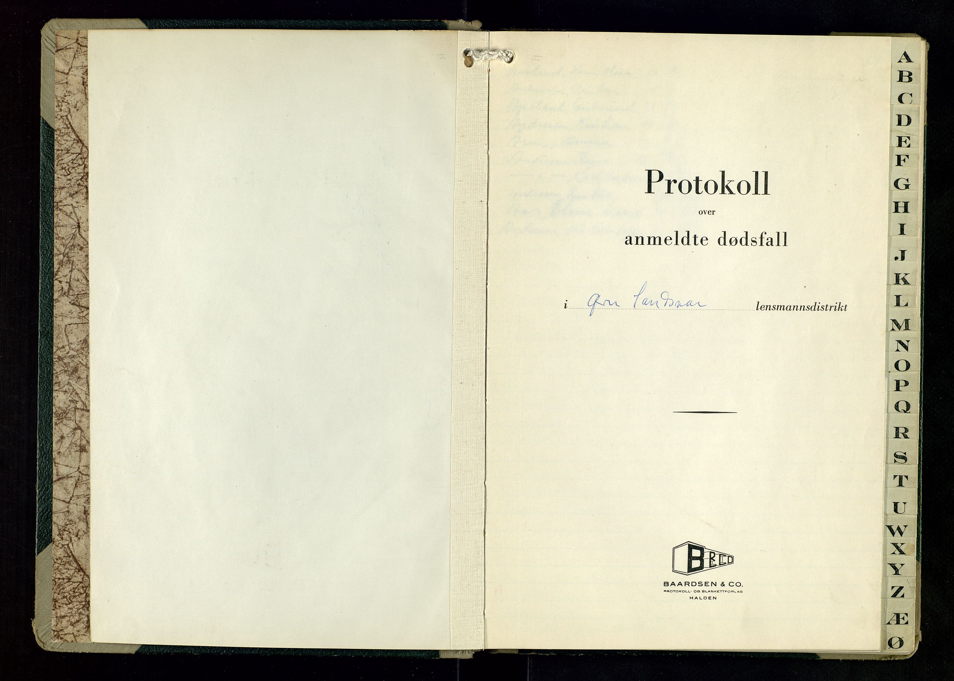 Øvre Sandsvær lensmannskontor, AV/SAKO-A-514/H/Ha/L0002: Anmeldte dødsfall, 1947-1963