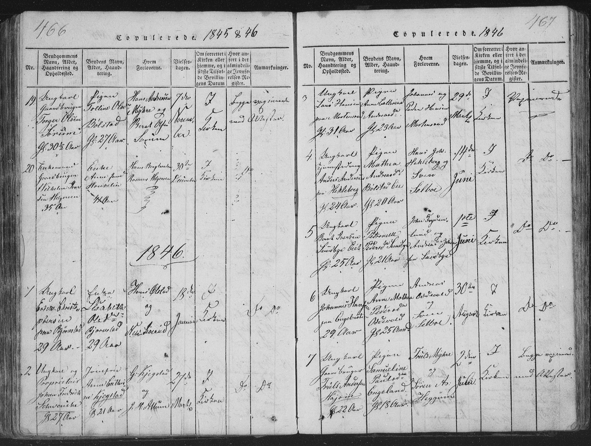Røyken kirkebøker, SAKO/A-241/G/Ga/L0003: Parish register (copy) no. 3, 1814-1856, p. 466-467
