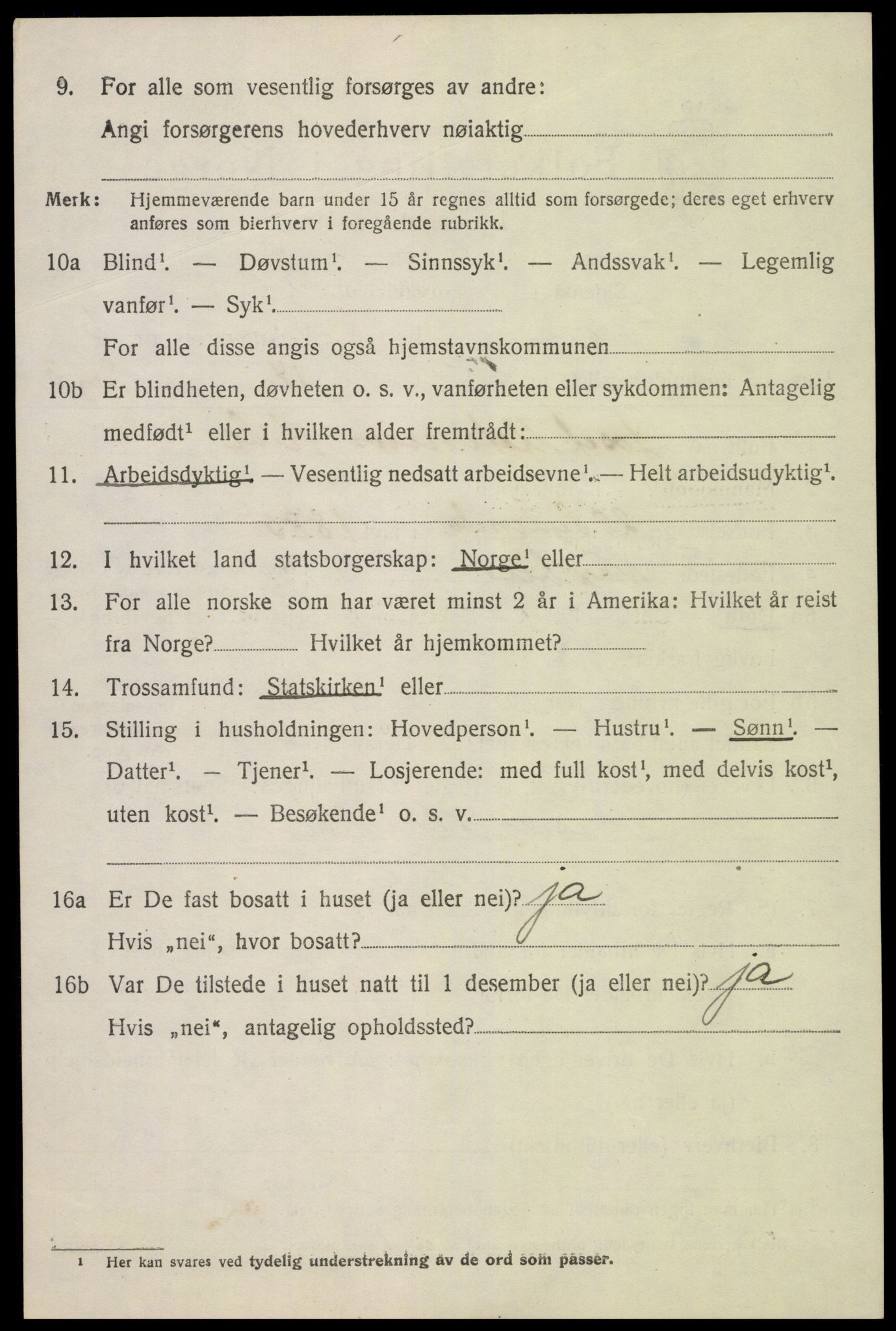 SAK, 1920 census for Fjære, 1920, p. 8204