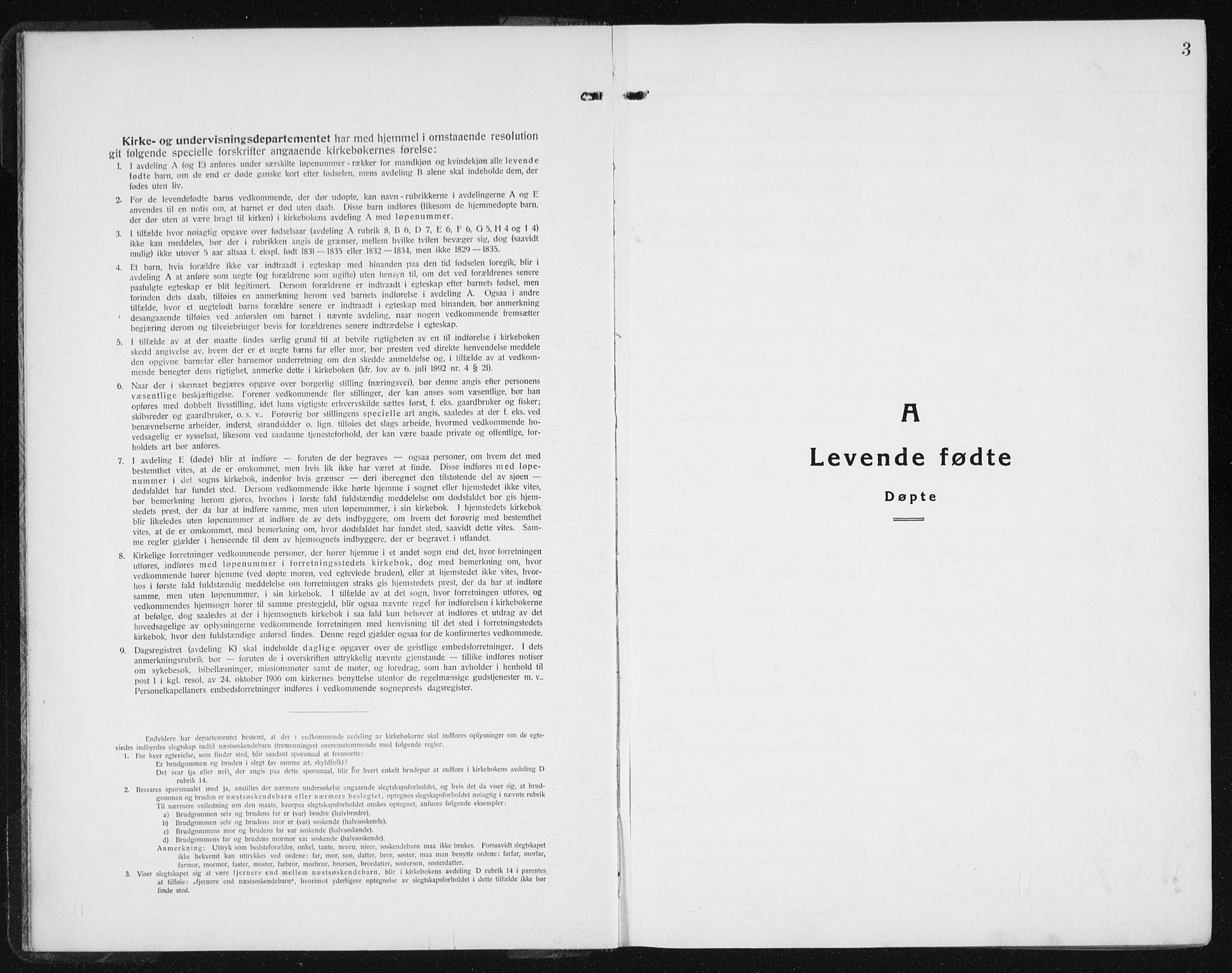 Ministerialprotokoller, klokkerbøker og fødselsregistre - Sør-Trøndelag, SAT/A-1456/640/L0589: Parish register (copy) no. 640C06, 1922-1934, p. 3
