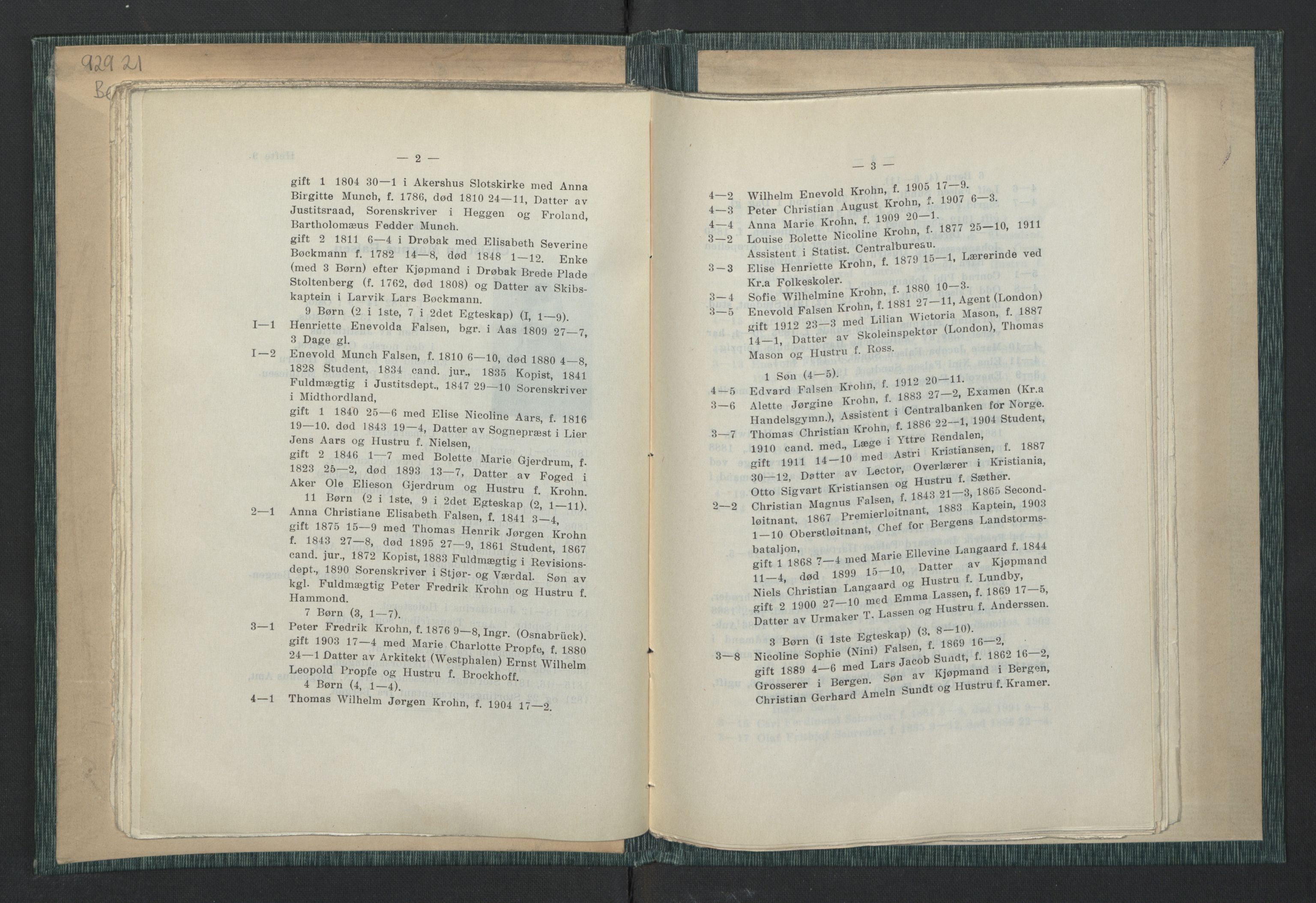 Andre publikasjoner, PUBL/PUBL-999/0003/0001: Johan Kielland Bergwitz: Vore Eidsvollsmænds efterkommere. Gjennem alle linjer i 100 aar (1914), 1814-1914, p. 42