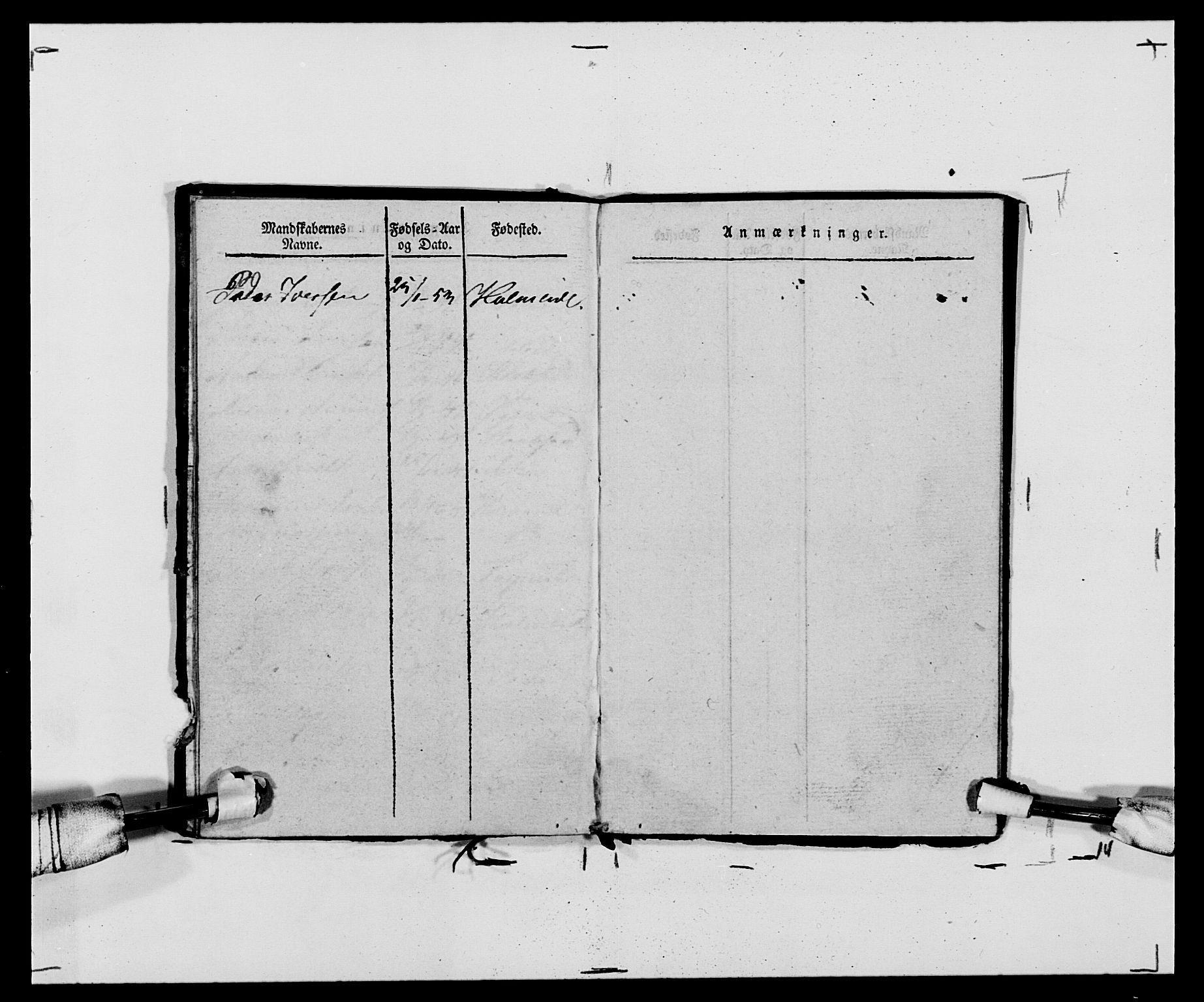 Generalitets- og kommissariatskollegiet, Det kongelige norske kommissariatskollegium, AV/RA-EA-5420/E/Eh/L0120: Tingvollske kompani, 1850-1870, p. 78