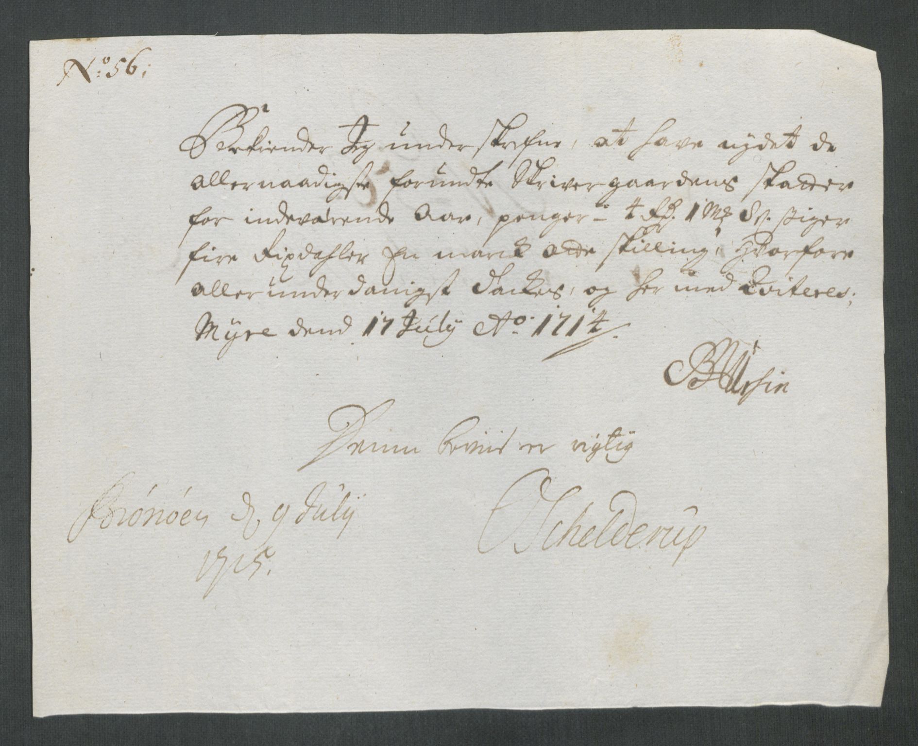 Rentekammeret inntil 1814, Reviderte regnskaper, Fogderegnskap, AV/RA-EA-4092/R67/L4680: Fogderegnskap Vesterålen, Andenes og Lofoten, 1714, p. 267