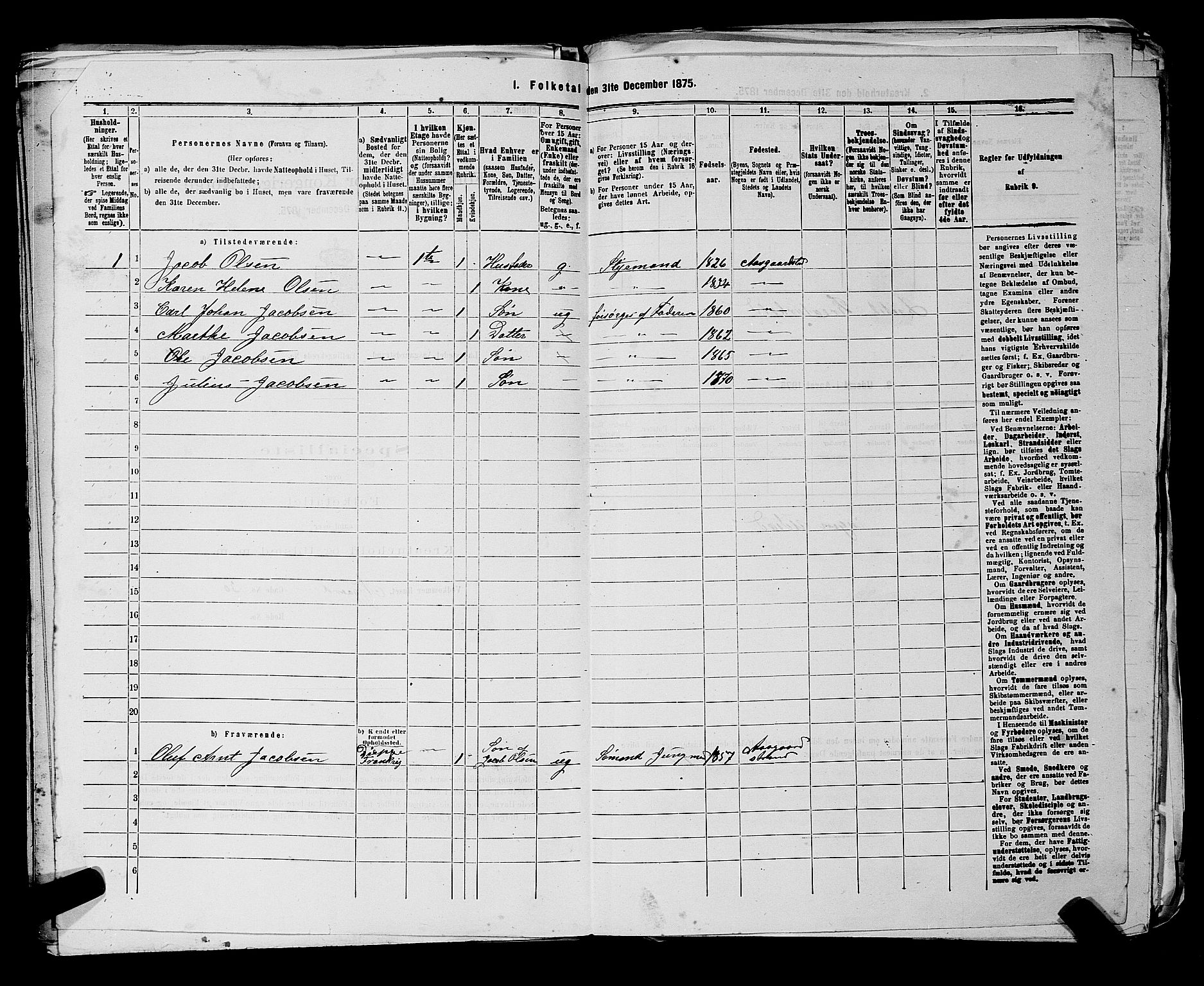 SAKO, 1875 census for 0704B Borre/Åsgårdstrand, 1875, p. 91