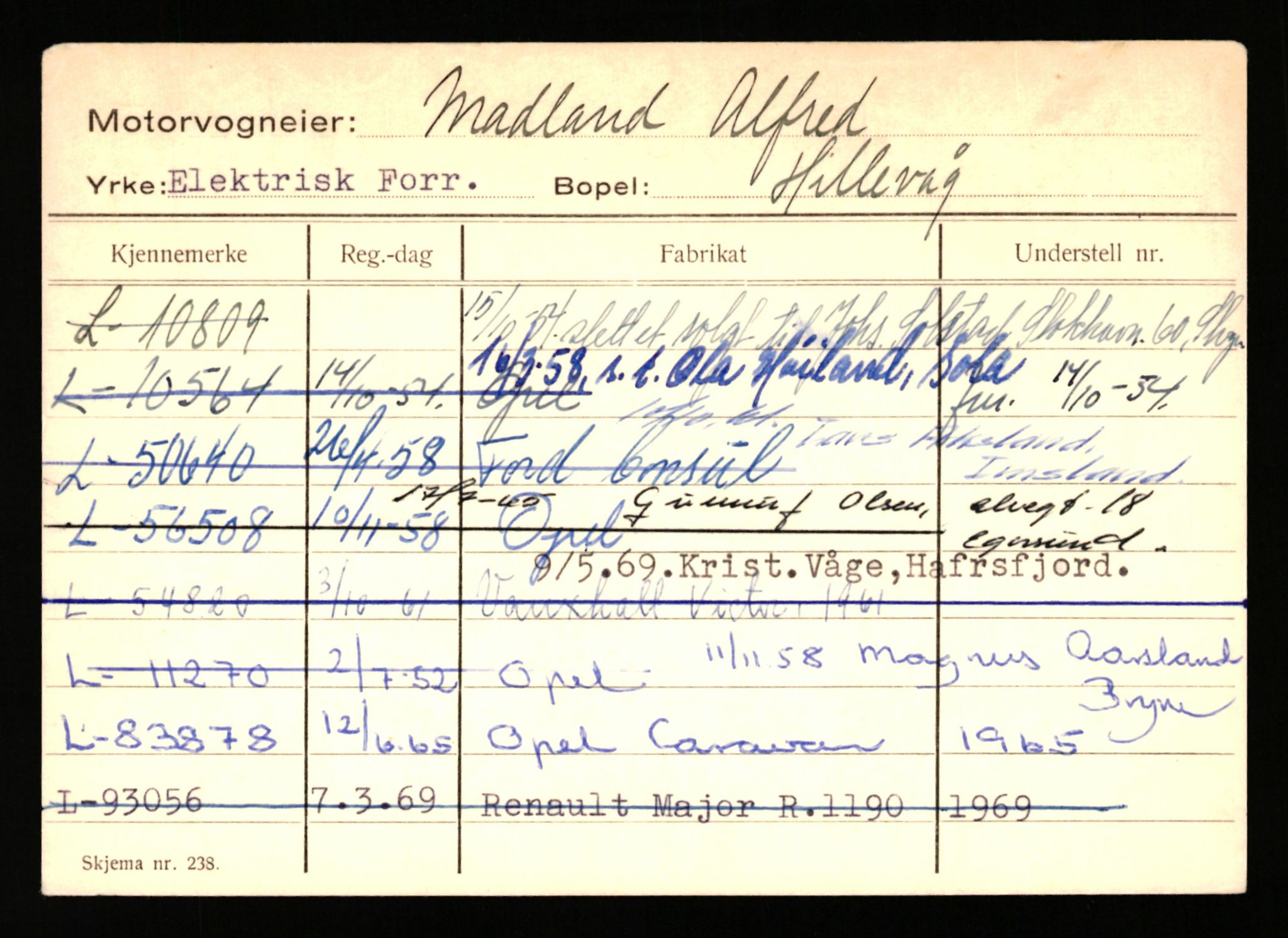 Stavanger trafikkstasjon, AV/SAST-A-101942/0/H/L0024: Lyberg - Melgård, 1930-1971, p. 1205