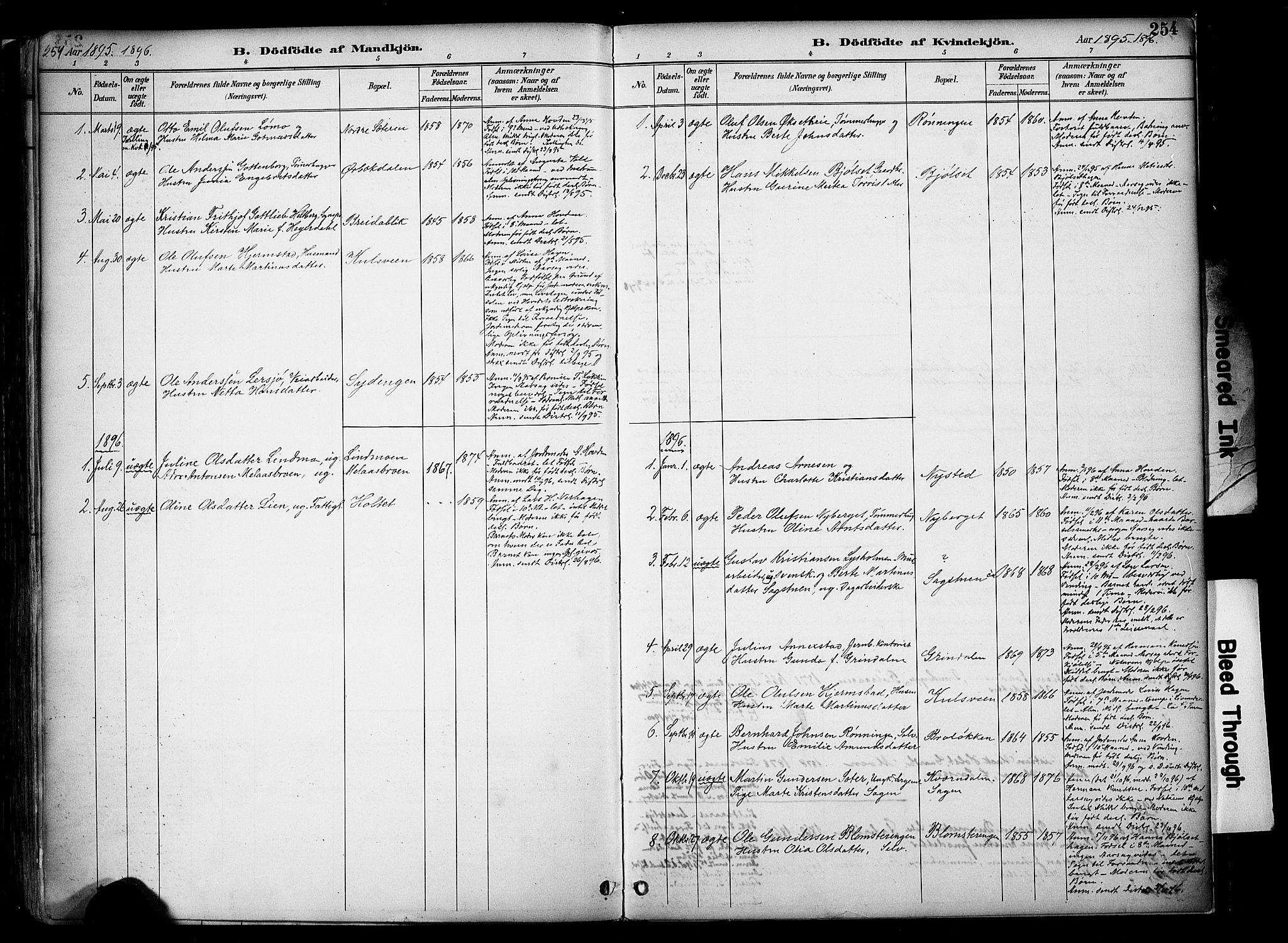 Elverum prestekontor, AV/SAH-PREST-044/H/Ha/Haa/L0014: Parish register (official) no. 14, 1891-1909, p. 254