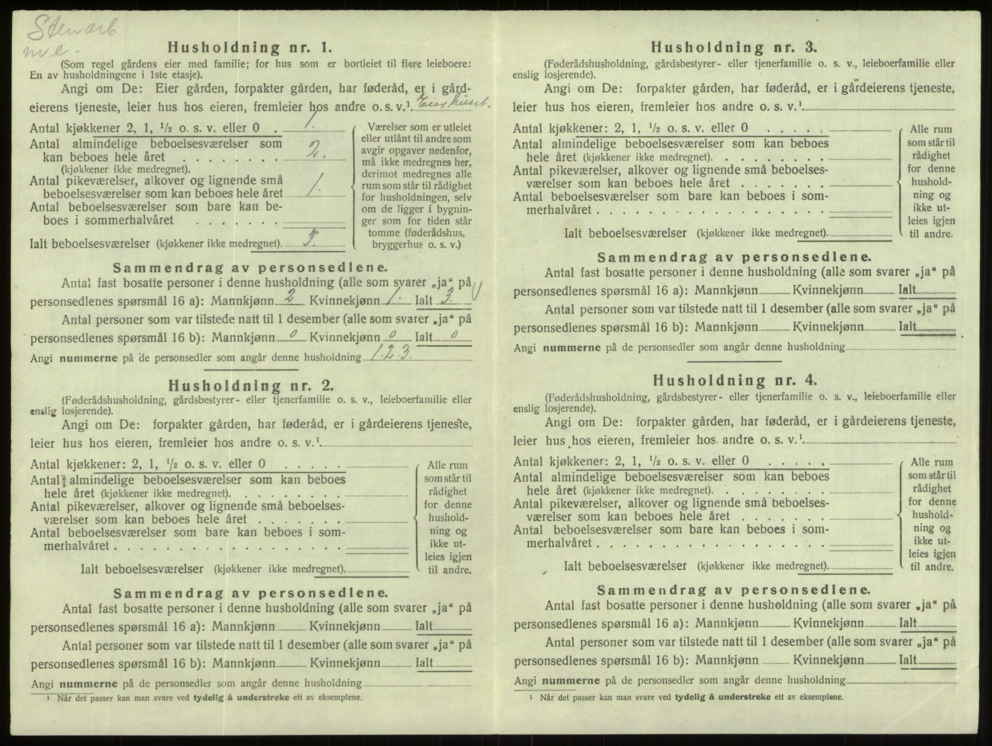 SAB, 1920 census for Eid, 1920, p. 316