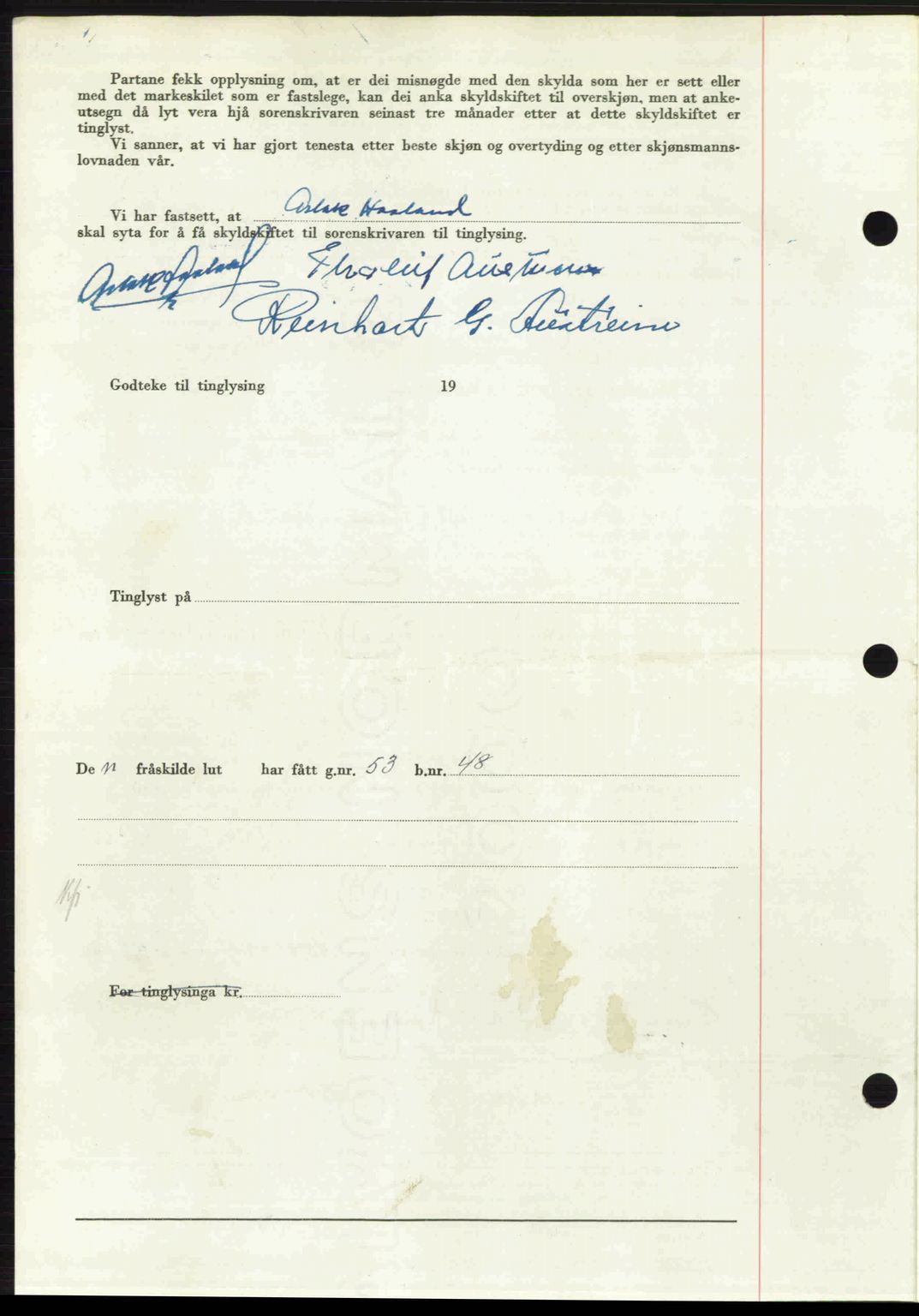 Ytre Sogn tingrett, AV/SAB-A-2601/1/G/Gbb/L0009: Mortgage book no. A6 - A7 (B4), 1950-1950, Diary no: : 687/1950