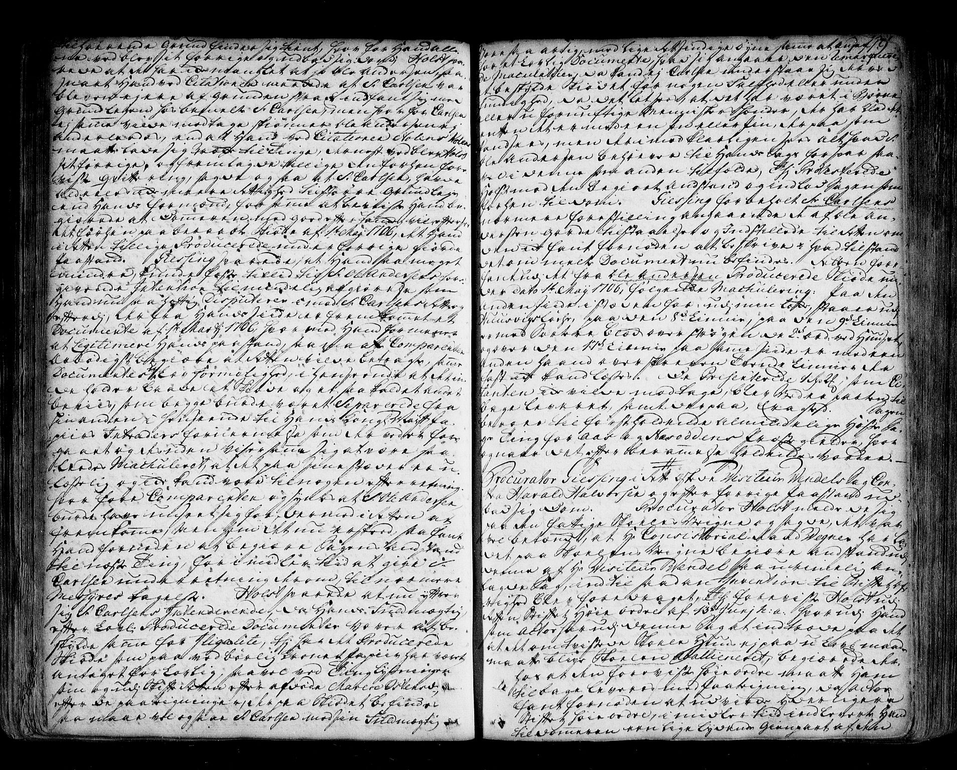 Follo sorenskriveri, SAO/A-10274/F/Fb/Fba/L0039: Tingbok, 1748-1755, p. 118b-119a
