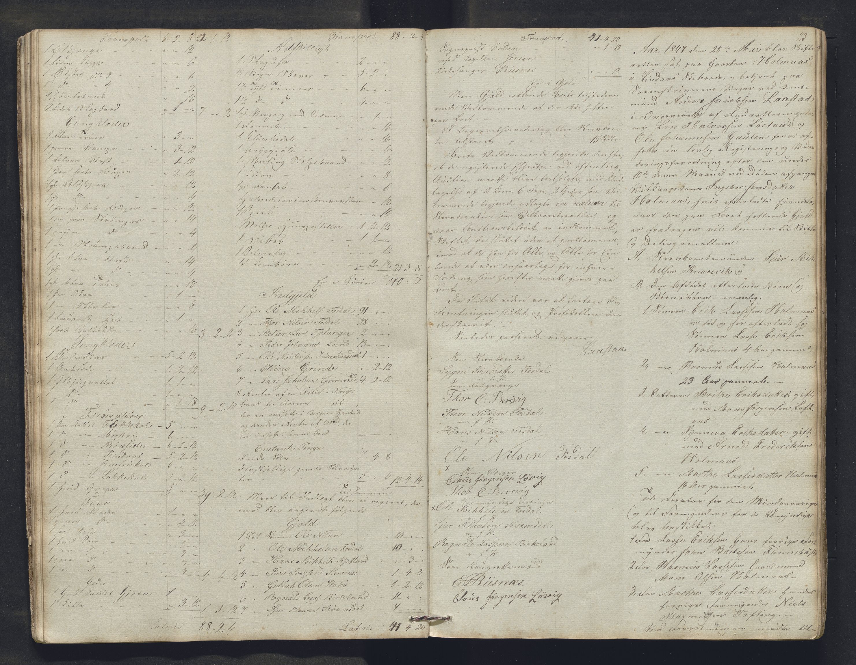 Nordhordland sorenskrivar, AV/SAB-A-2901/1/H/Hb/L0015: Registreringsprotokollar, 1846-1850, p. 23