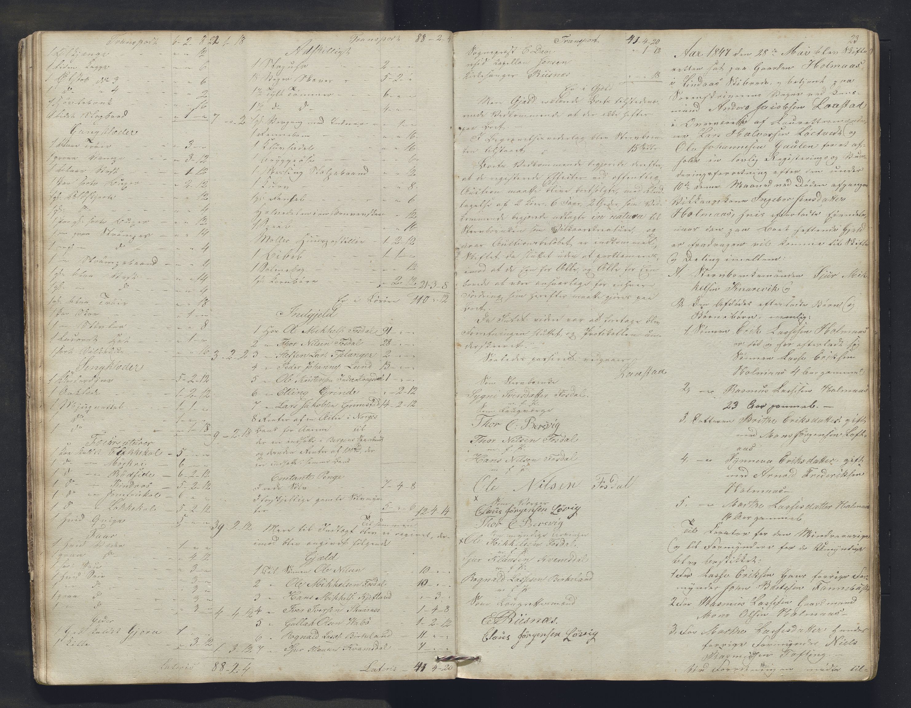 Nordhordland sorenskrivar, AV/SAB-A-2901/1/H/Hb/L0015: Registreringsprotokollar, 1846-1850, p. 23